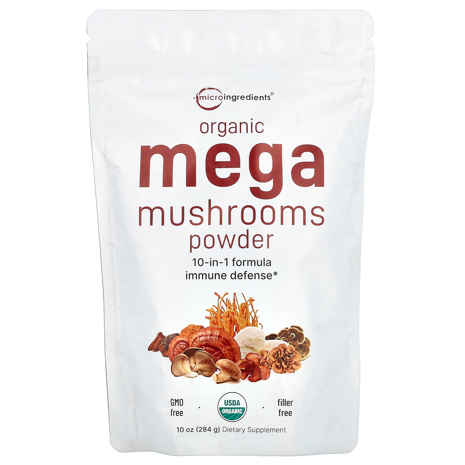 Foto 2 pulgar | Microingredientes Orgánicos De Mega Hongos En Polvo, 284 G - Venta Internacional.