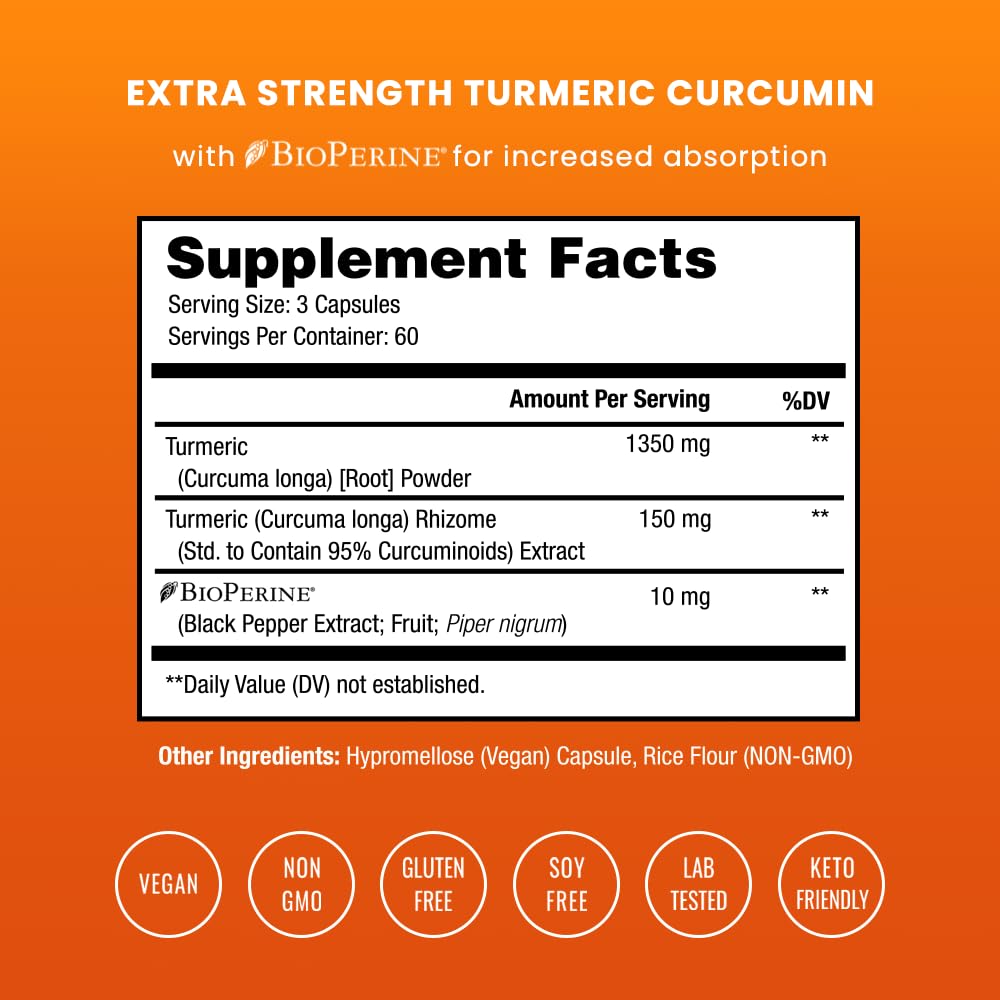 Foto 3 pulgar | Suplemento De Curcumina De Cúrcuma Nutrachamps 1500 Mg Con Pimienta Negra - Venta Internacional.