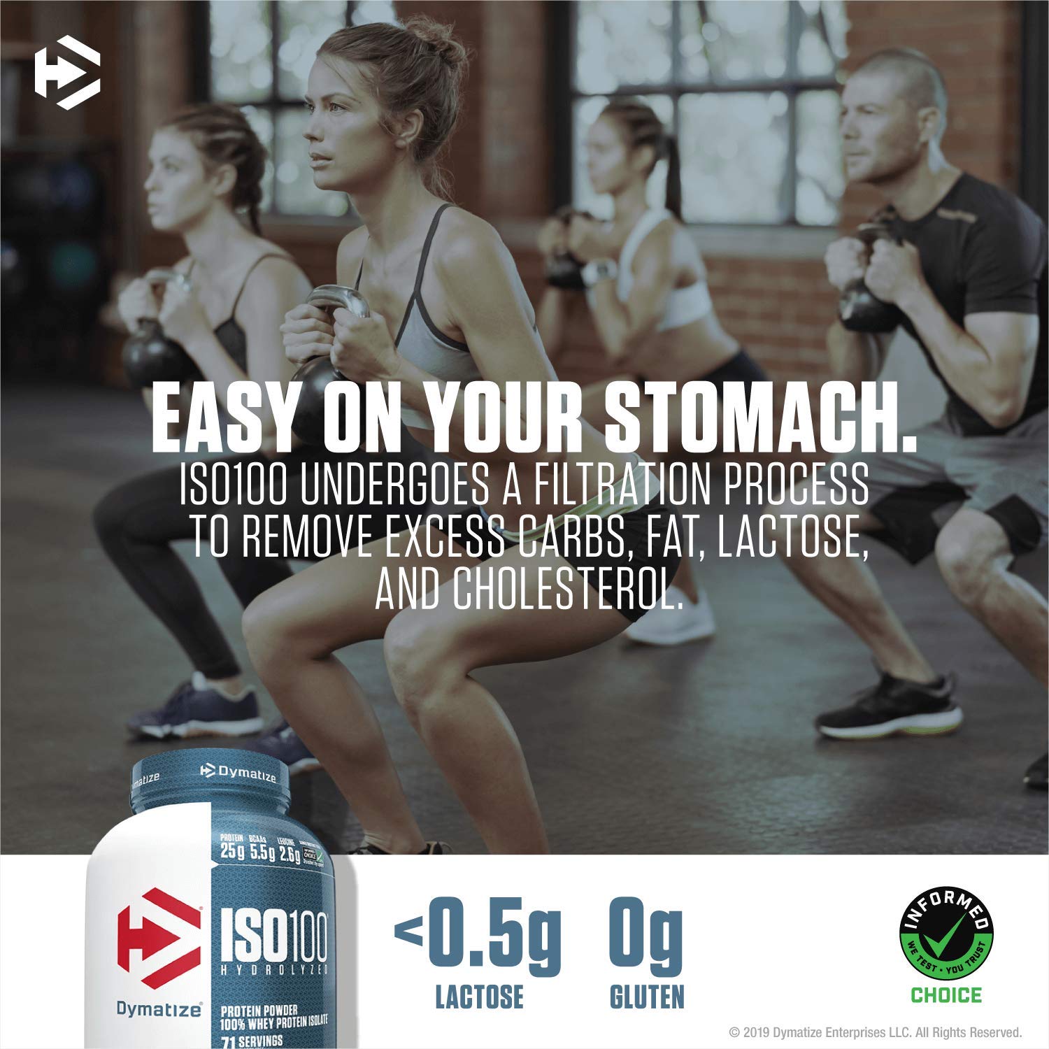 Foto 7 pulgar | Brownie De Chocolate De Suero Dymatize Iso 100 Con Proteína En Polvo, 1.6 Libras - Venta Internacional.