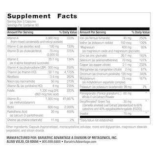 Foto 2 | Suplemento Bariatric Advantage Ultra Multivitamin 270 Cápsulas - Venta Internacional.