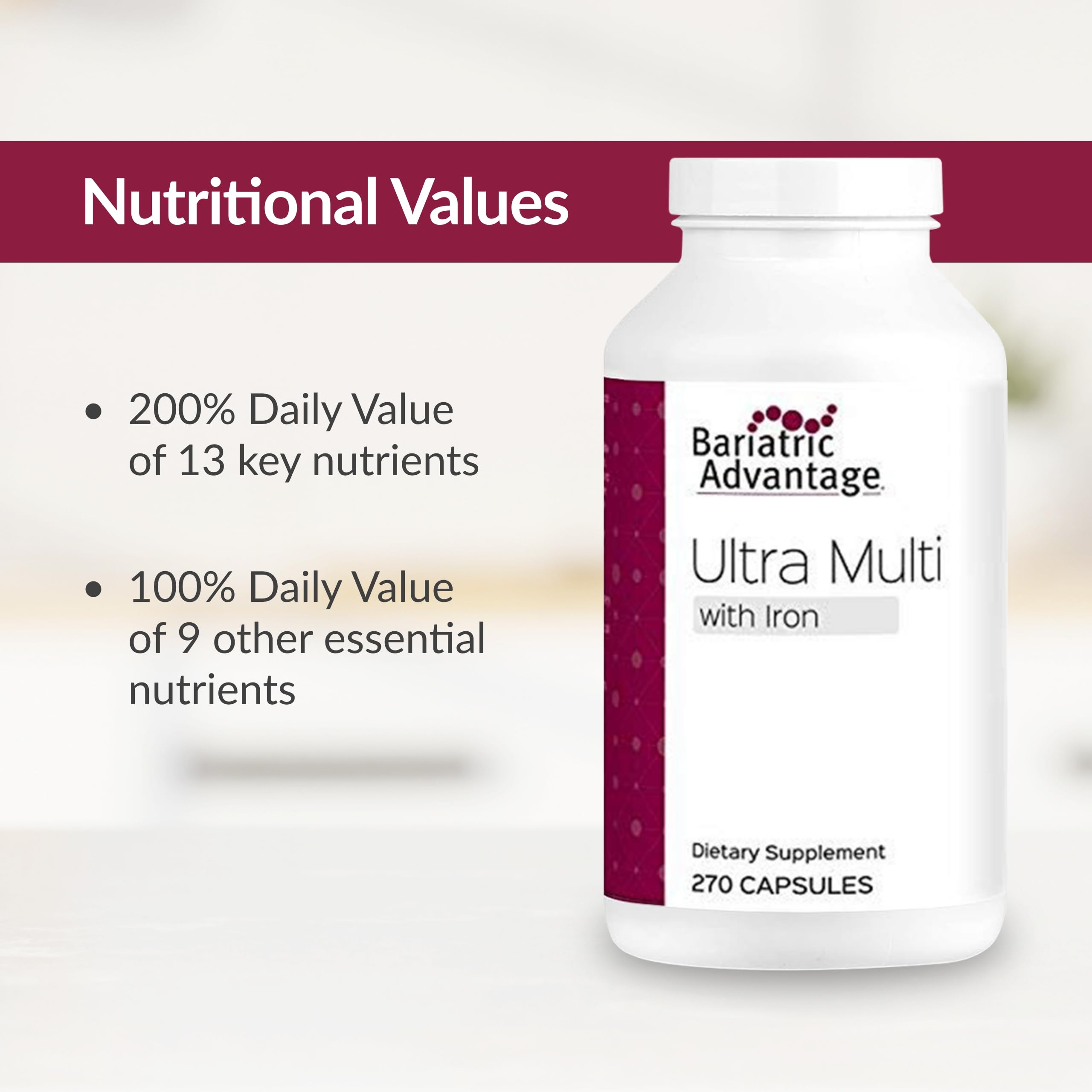 Foto 5 | Suplemento Bariatric Advantage Ultra Multivitamin 270 Cápsulas - Venta Internacional.
