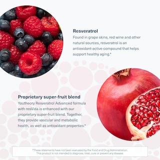 Foto 5 | Suplemento Youtheory, Antioxidante Avanzado Con Resveratrol, 160 Tabletas - Venta Internacional.