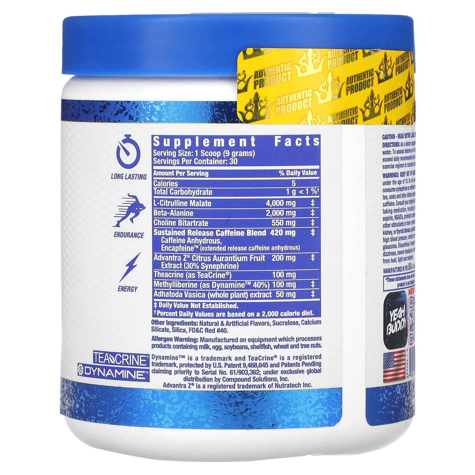 Foto 3 pulgar | Polvo Energético Para Antes Del Entrenamiento Ronnie Coleman Yeah Buddy 270 G - Venta Internacional.