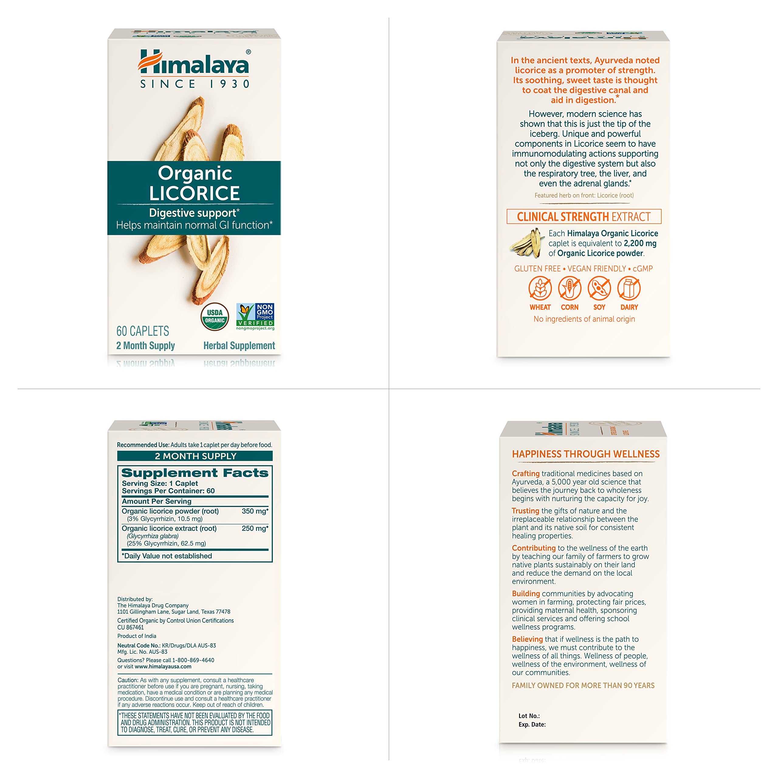 Foto 7 | Suplemento De Raíz De Regaliz Orgánico Del Himalaya 60 Cápsulas - Venta Internacional.