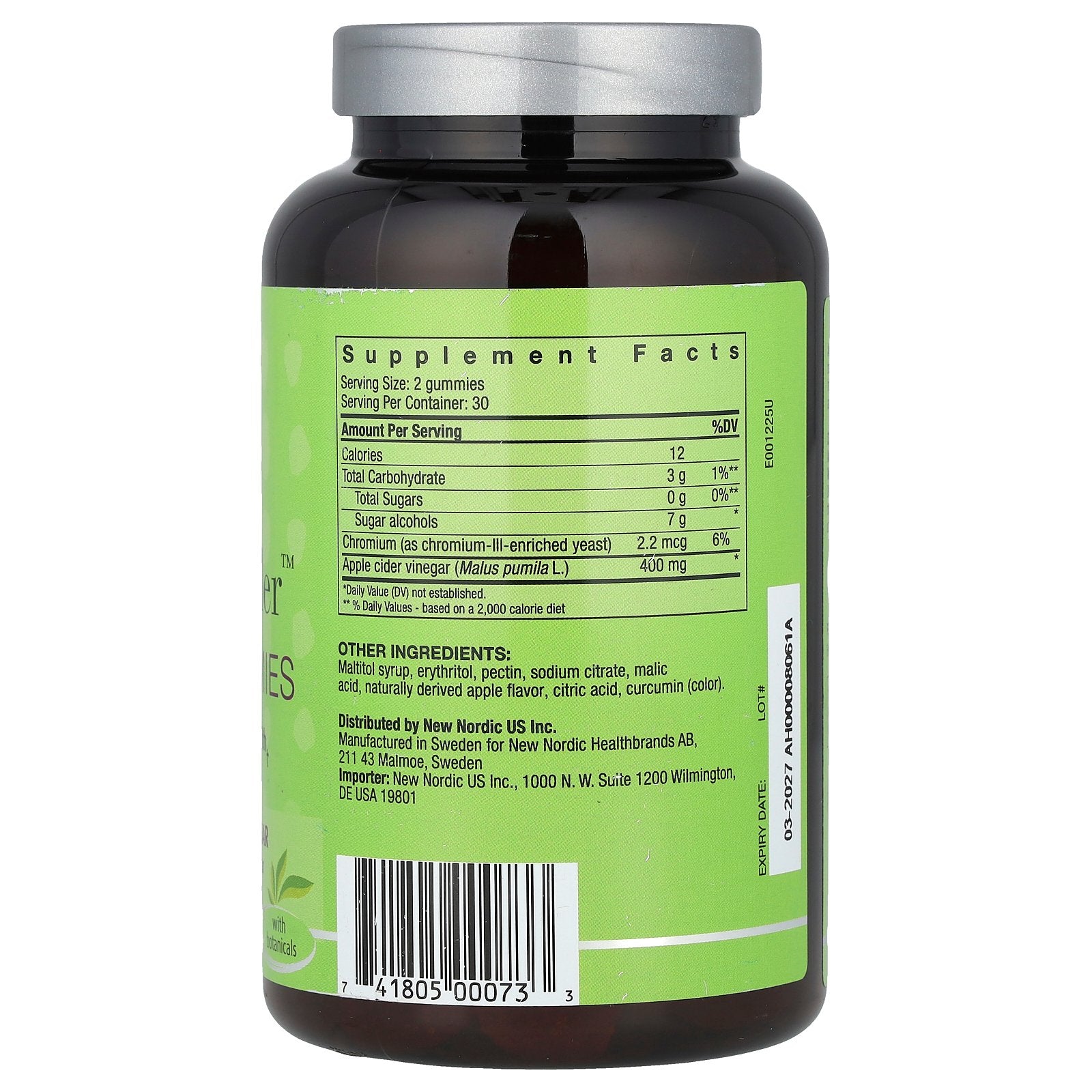 Foto 3 pulgar | Suplemento New Nordic Apple Sider Vegan Gomies 60 Unidades - Venta Internacional.