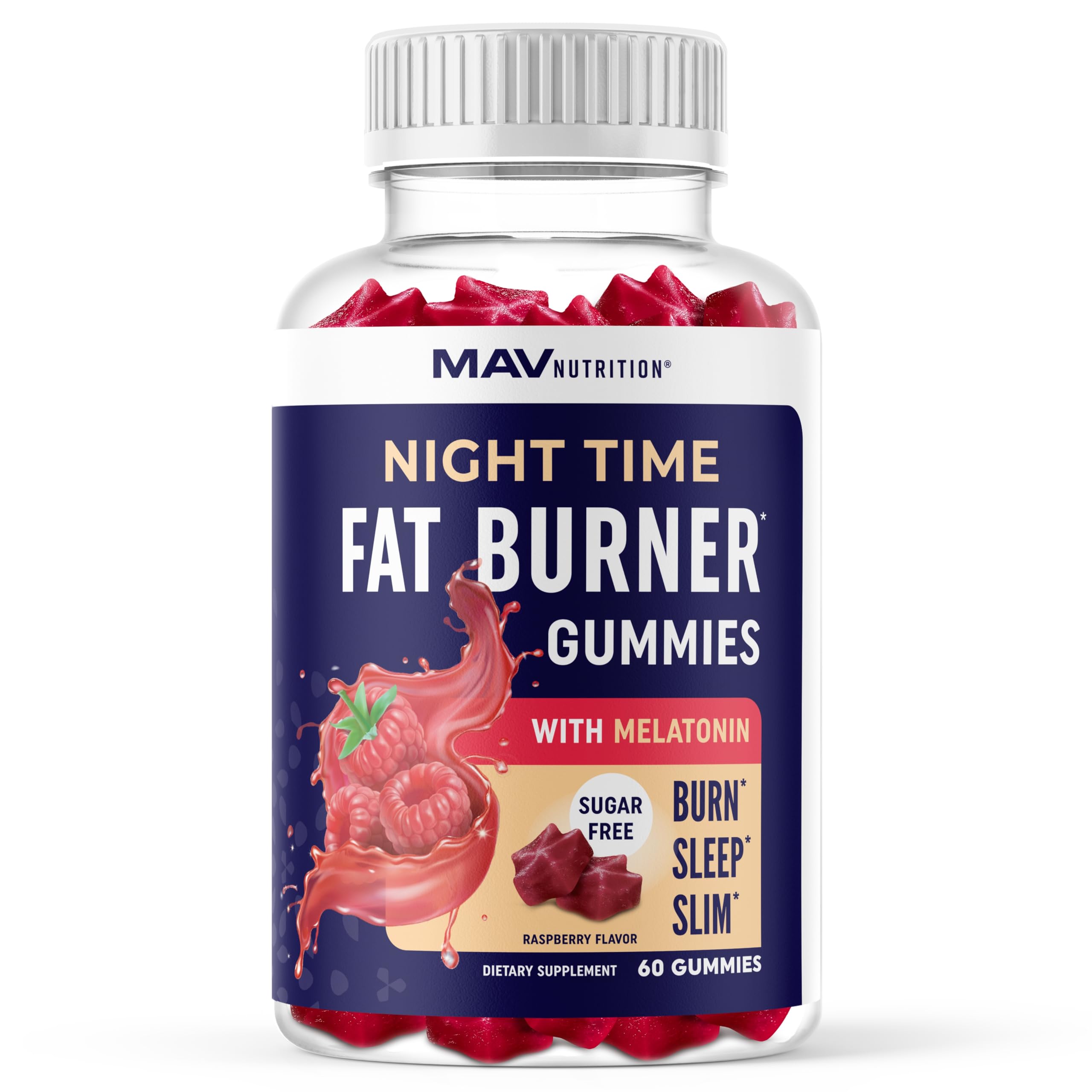 Foto 2 pulgar | Gomitas Quemadoras De Grasa Para Uso Nocturno Supplement Mav Nutrition, 60 Unidades - Venta Internacional.