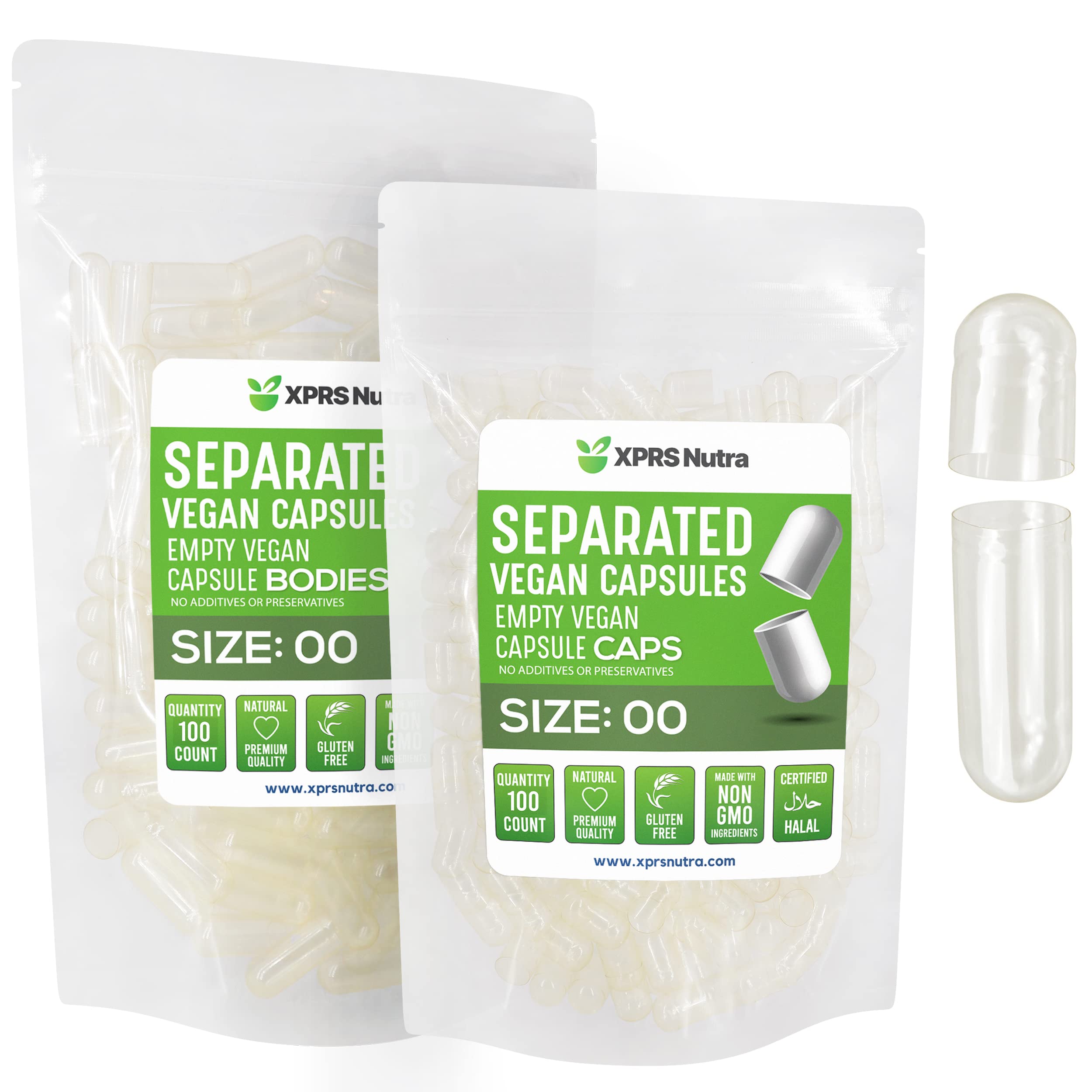 Foto 1 | Cápsulas Vacías Xprs Nutra Vegan, Tamaño 00 - 100 Unidades - Venta Internacional.