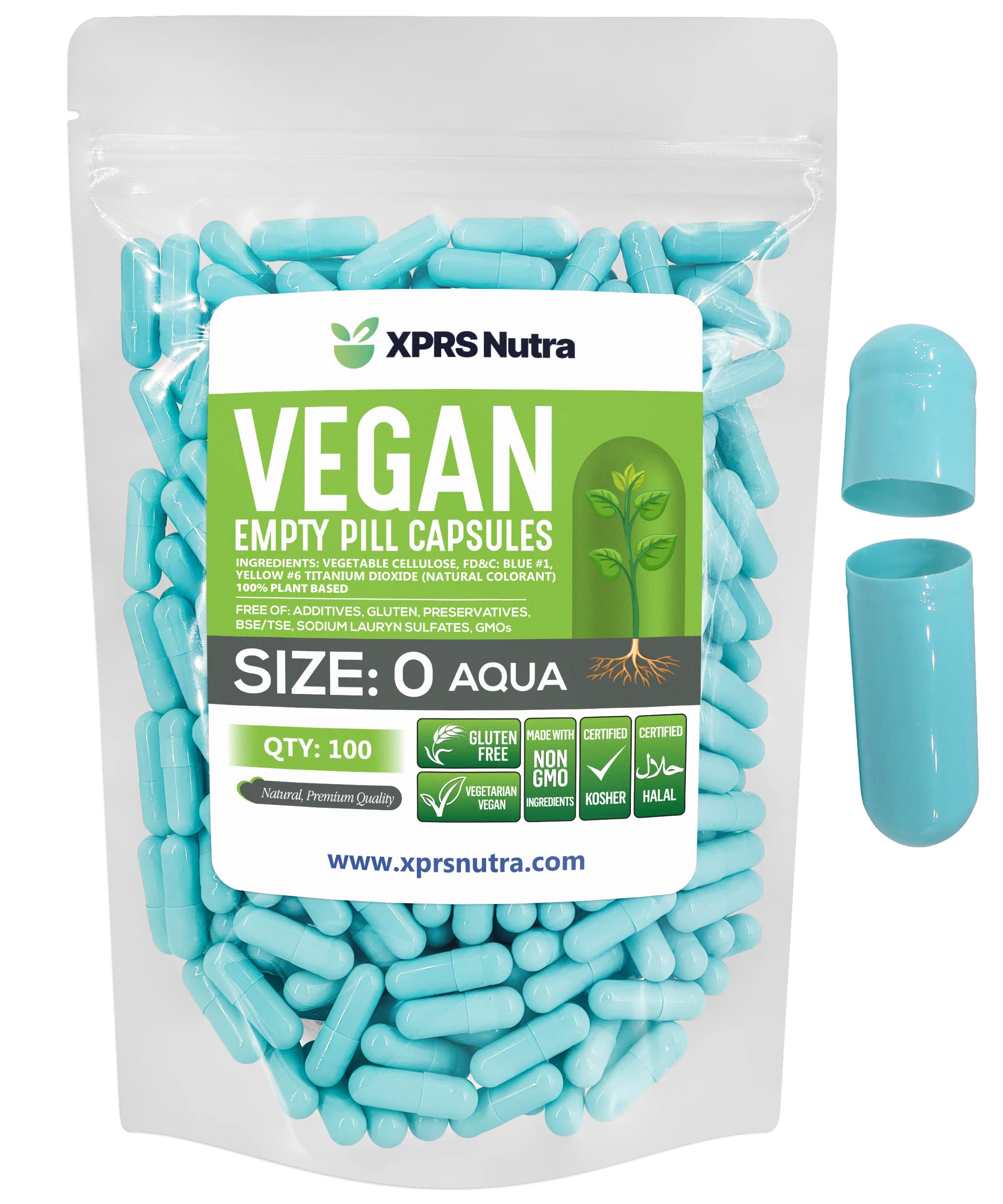 Foto 2 pulgar | Cápsulas Vacías Xprs Nutra, Tamaño 0, 100 Unidades, Cápsulas Veganas - Venta Internacional.