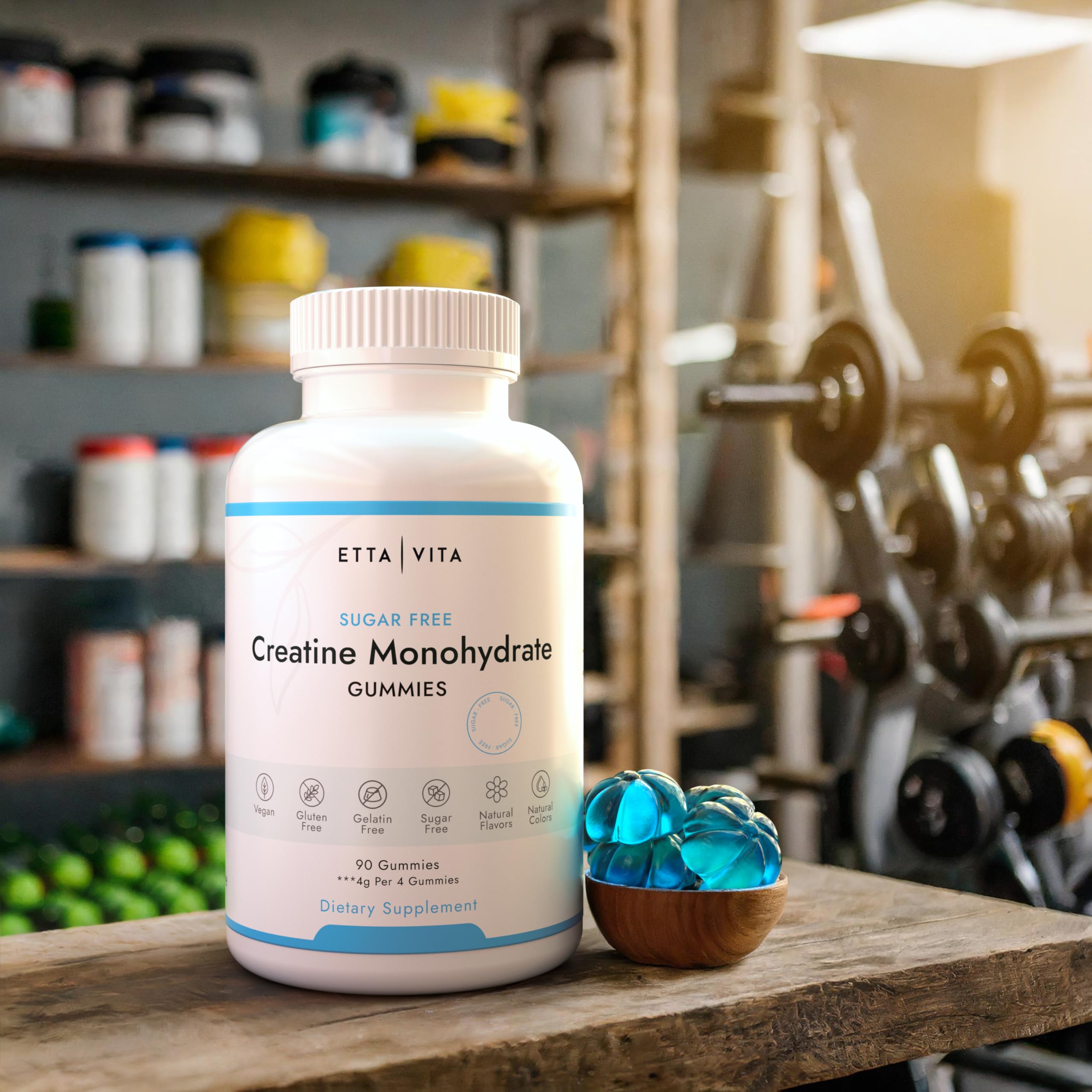 Foto 7 | Gomitas De Monohidrato De Creatina Etta Vita Sin Azúcar 60 G - Venta Internacional.
