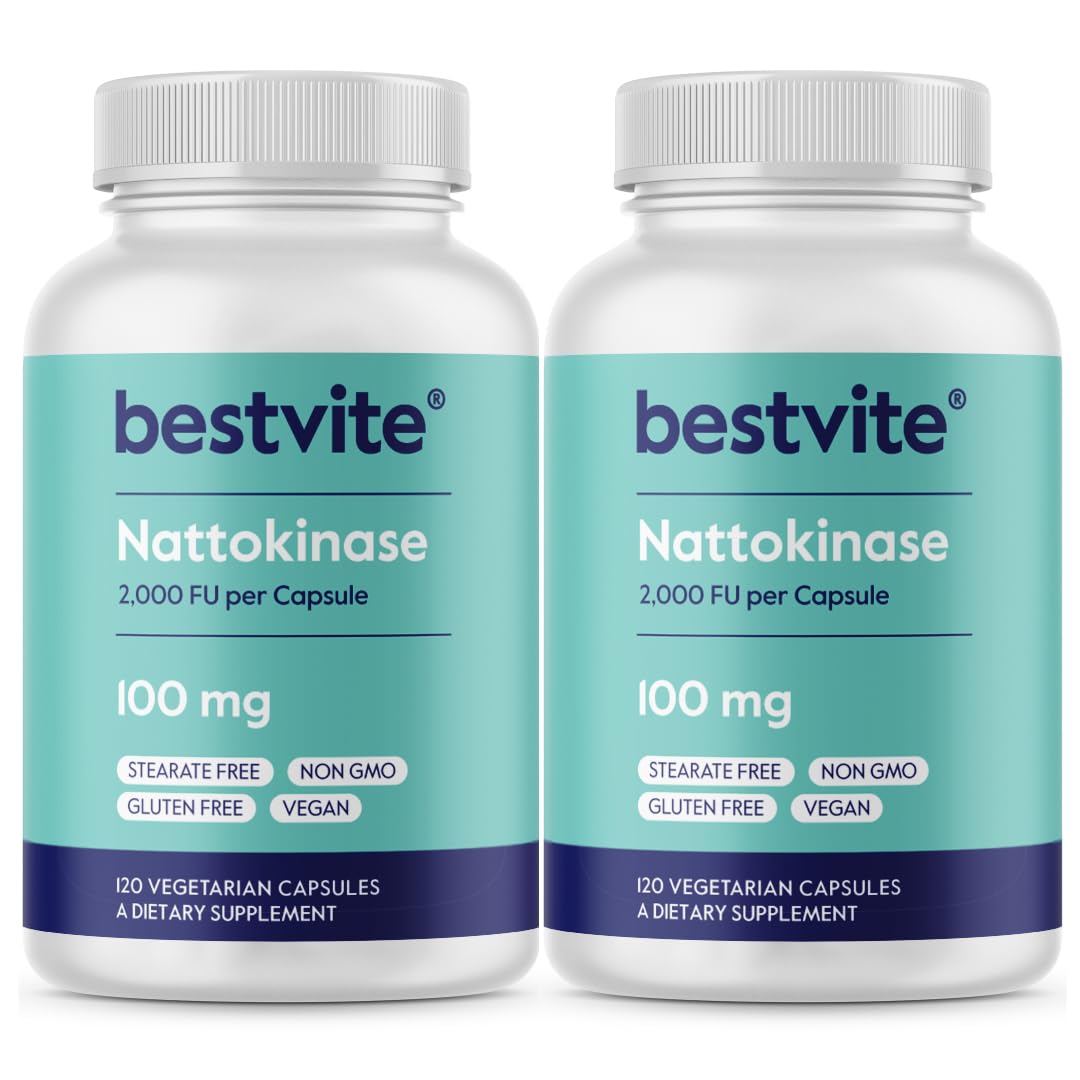 Foto 2 pulgar | Suplemento Bestvite Nattokinase 100 Mg (2000 Fu) 240 Cápsulas - Venta Internacional.