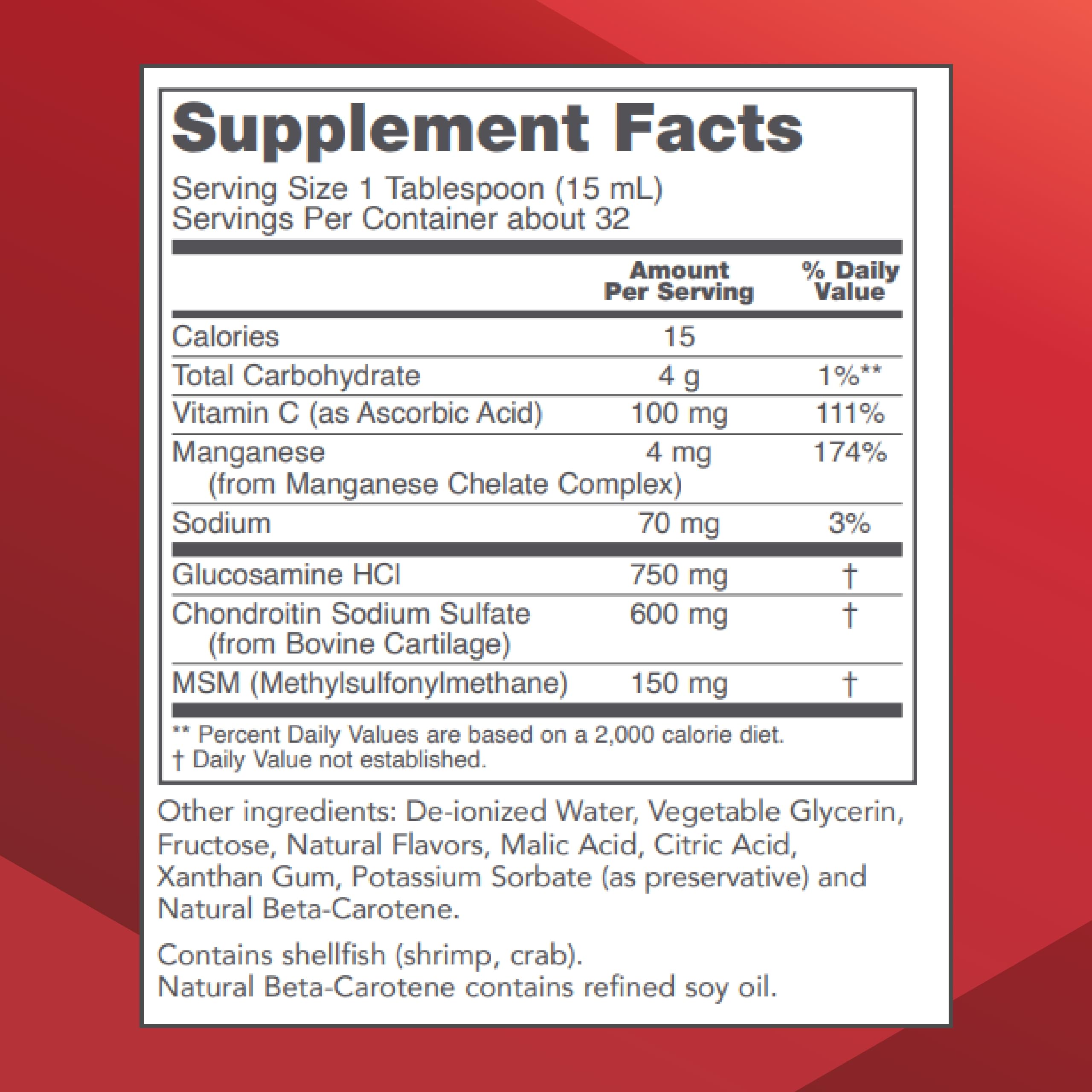 Foto 3 pulgar | Suplemento Protocol For Life Balance De Glucosamina Líquida Y Condroitina Con Msm 480 Ml - Venta Internacional.