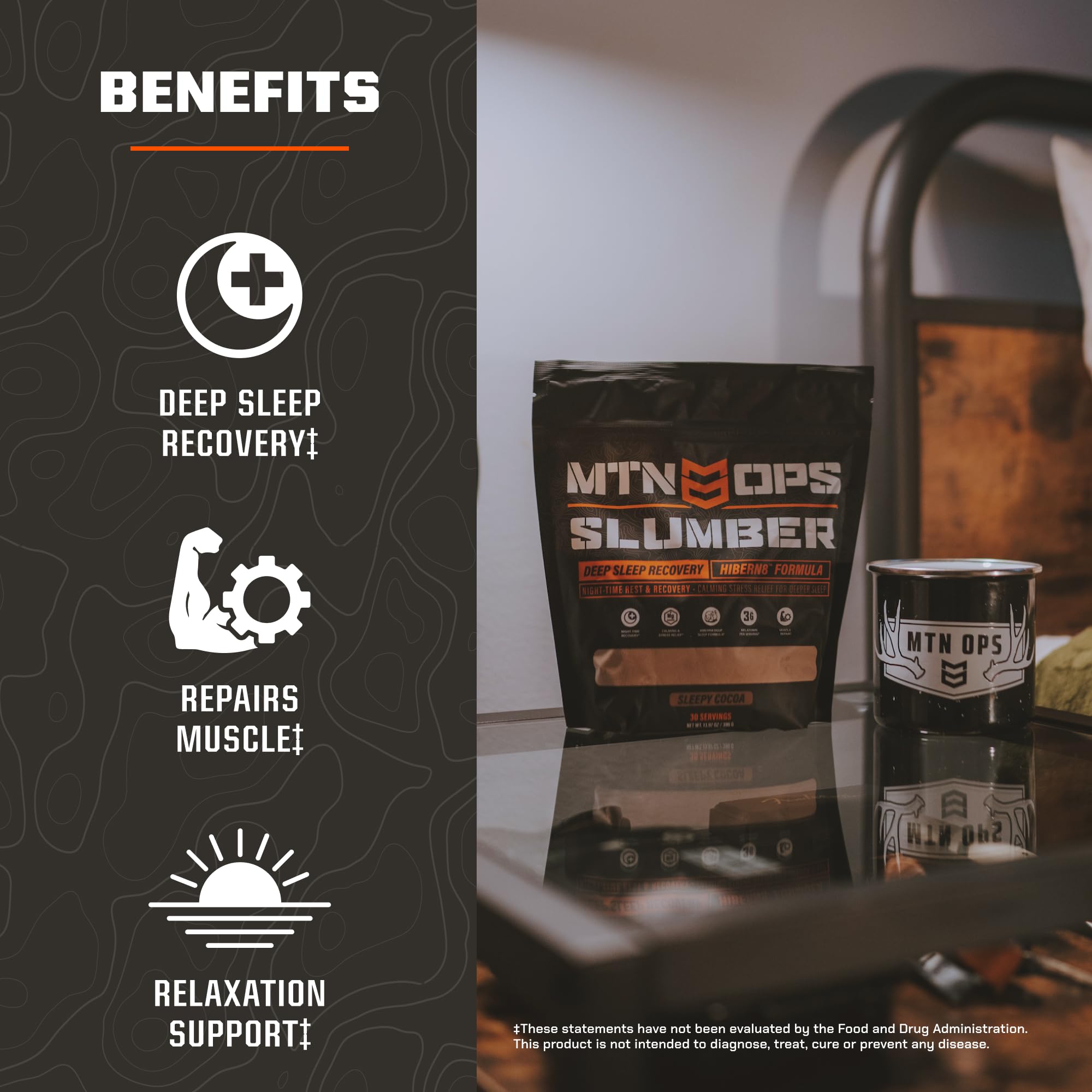 Foto 3 | Suplemento Mtn Ops Slumber Trail Packs Deep Sleep Aid, 20 Porciones - Venta Internacional.