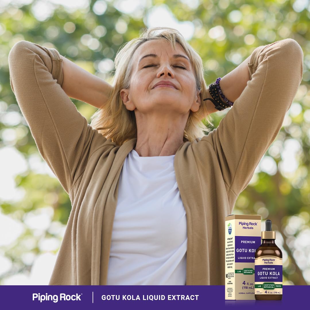 Foto 6 | Suplemento Herbal Líquido Piping Rock Gotu Kola Extract 120 Ml - Venta Internacional.