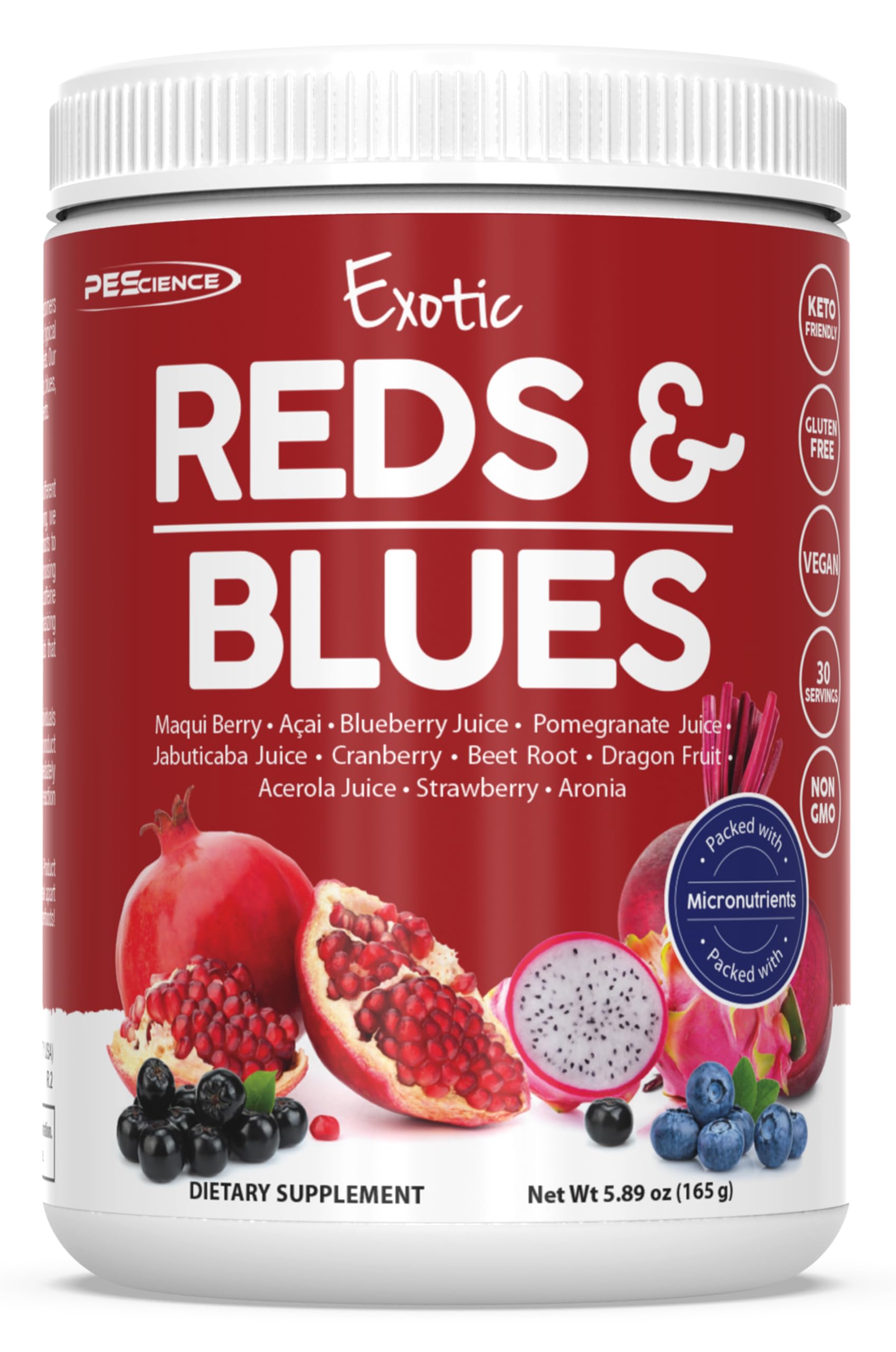 Foto 2 pulgar | Superfoods Powder Pesscience Reds & Blues, 30 Porciones - Venta Internacional.