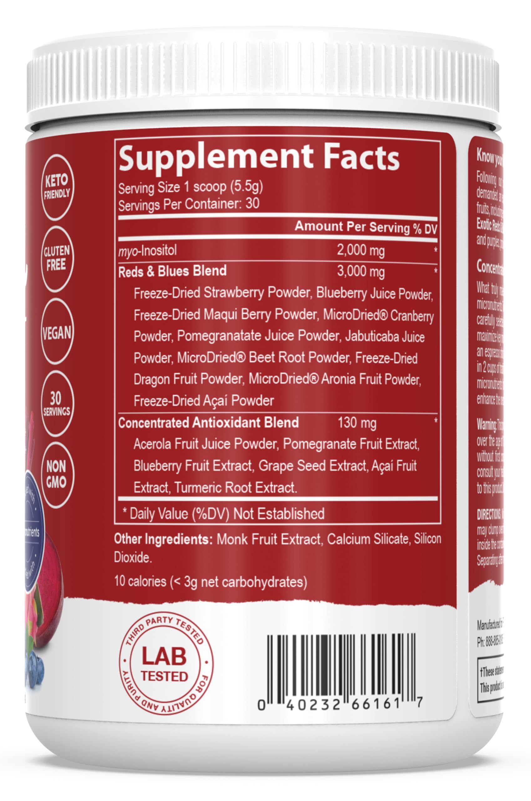 Foto 4 pulgar | Superfoods Powder Pesscience Reds & Blues, 30 Porciones - Venta Internacional.