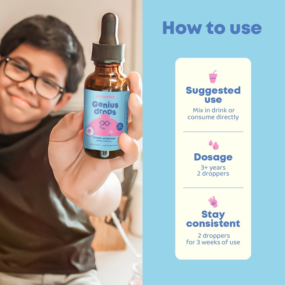Foto 4 pulgar | Suplemento Joyspring Genius Drops Smartberry Vanilla 30 Ml - Venta Internacional.