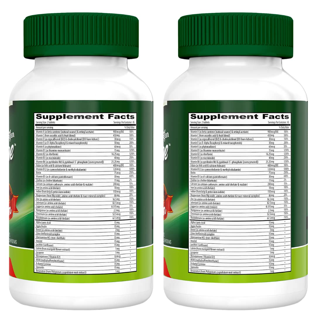 Foto 3 pulgar | Suplemento Multivitamínico Vegano Deva Tuba Prime, 90 Comprimidos, Paquete De 2 - Venta Internacional.