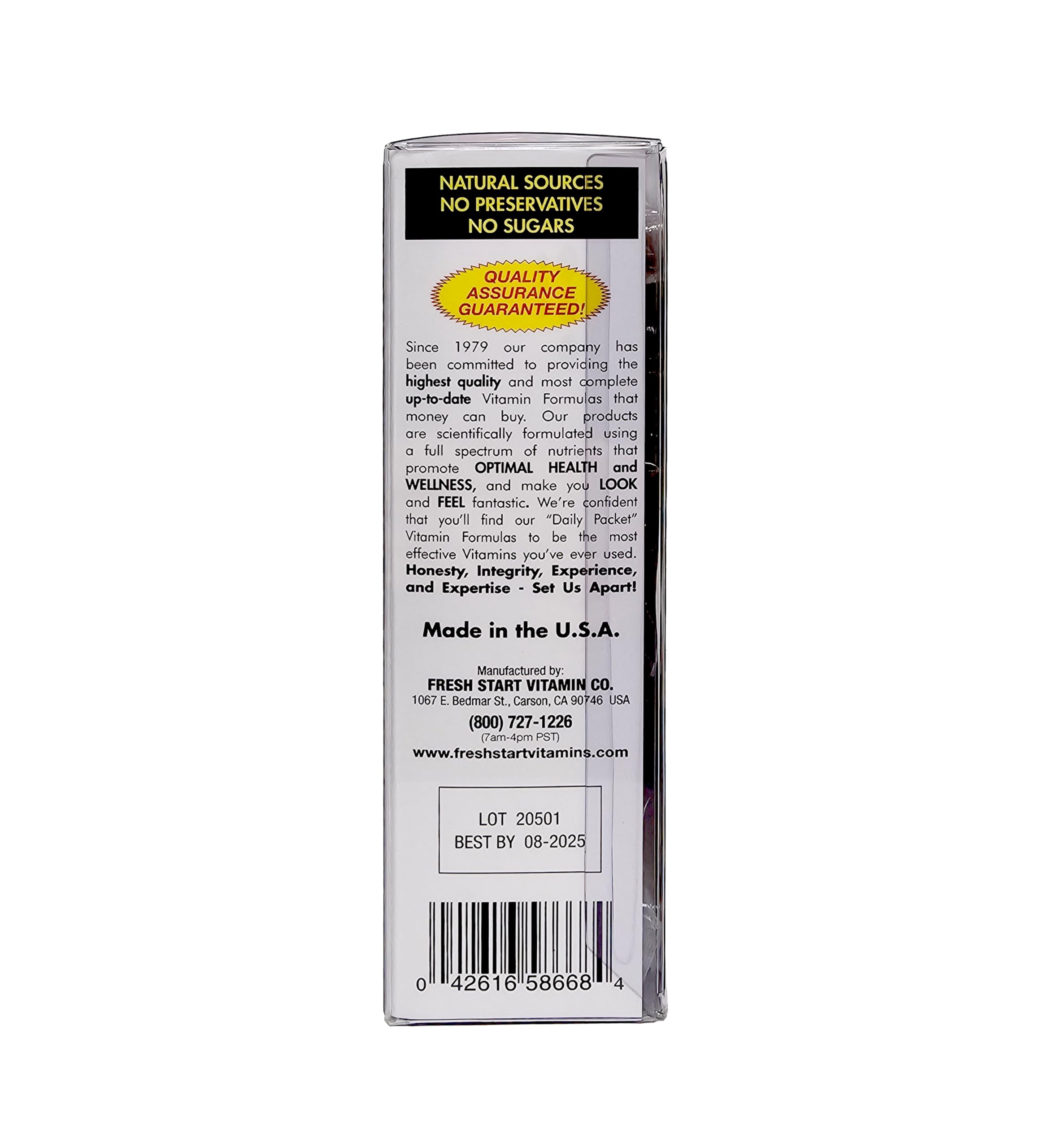 Foto 3 | Paquete De Vitaminas Fresh Start Power Start Complete Men's Health - Venta Internacional.