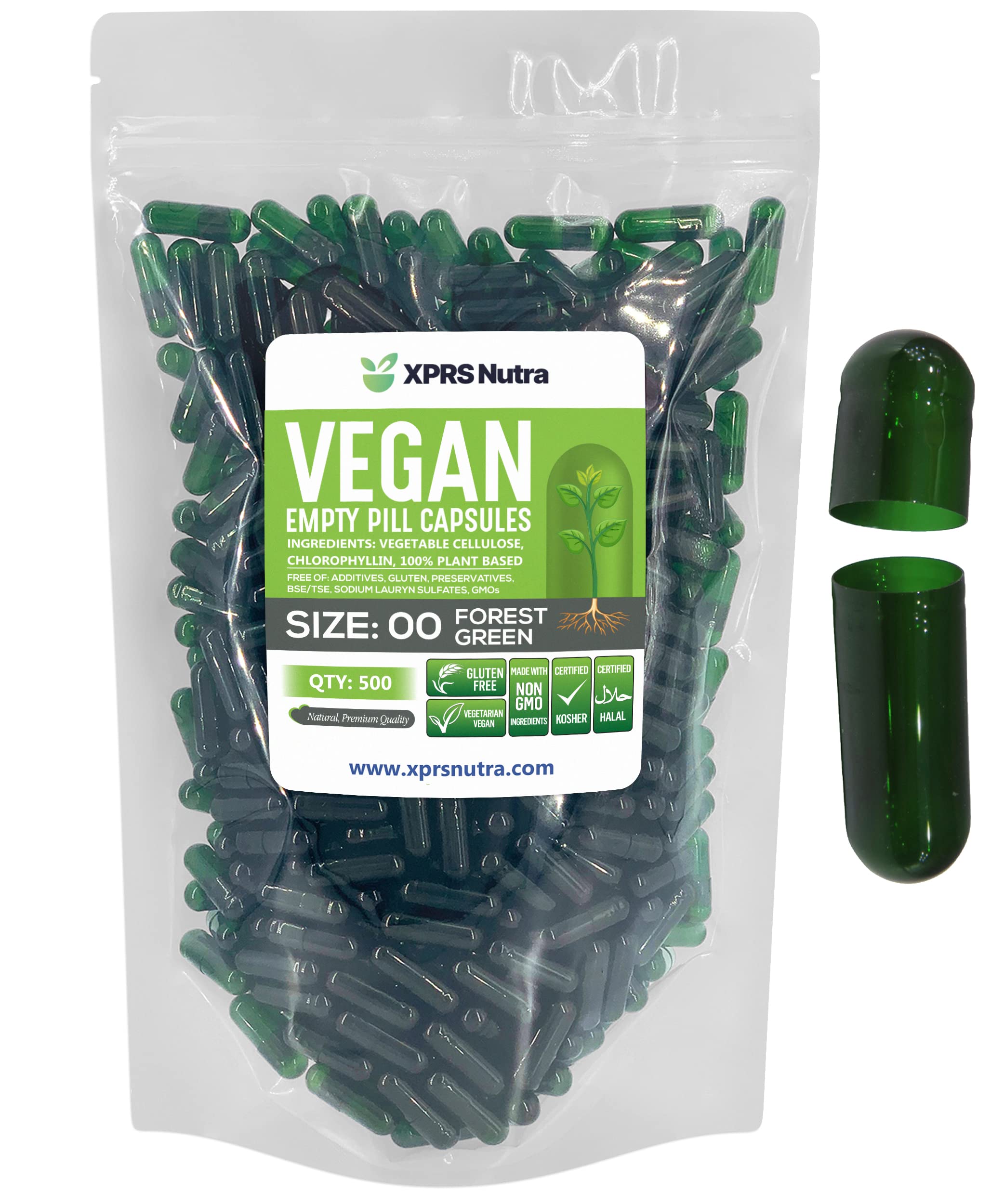 Foto 2 pulgar | Cápsulas Vacías Xprs Nutra, Tamaño 00, Cápsulas Veganas De 500 Unidades - Venta Internacional.