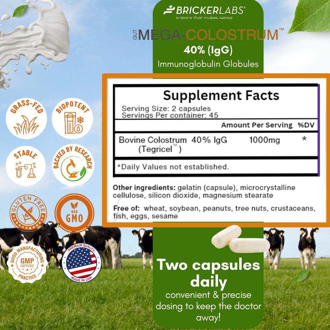 Foto 7 pulgar | Suplemento Bricker Labs Mega-colostrum 1000 Mg 45 Porciones - Venta Internacional.