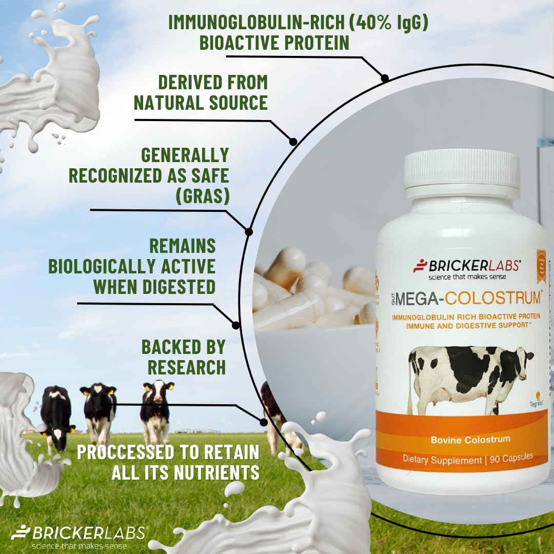 Foto 8 pulgar | Suplemento Bricker Labs Mega-colostrum 1000 Mg 45 Porciones - Venta Internacional.