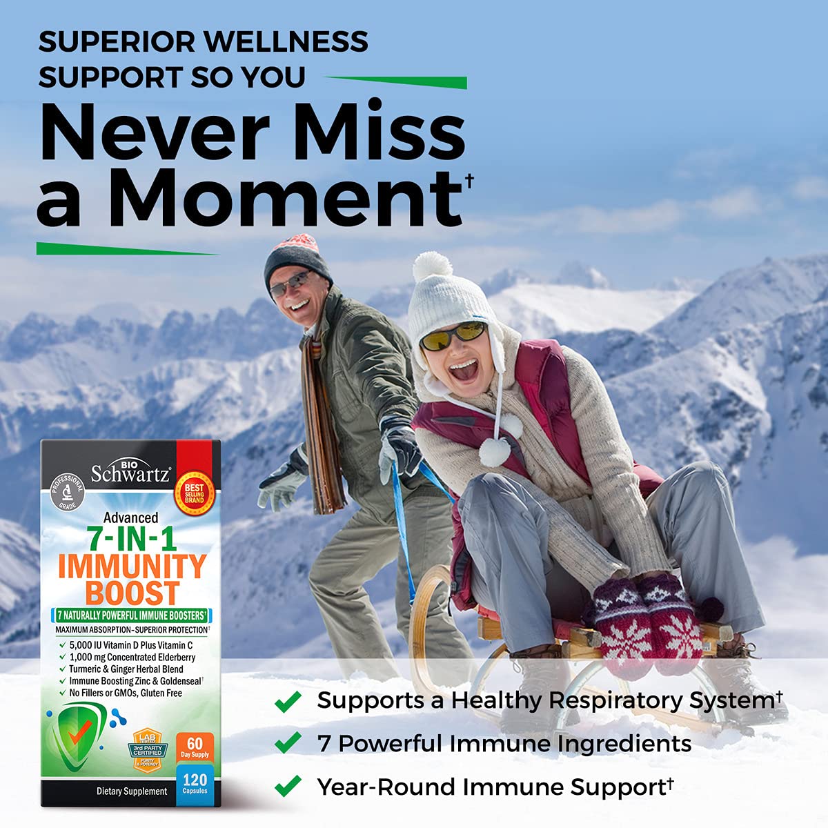 Foto 4 pulgar | Complemente Bioschwartz Immune Support Con Zinc Y Vitamina C D - Venta Internacional.
