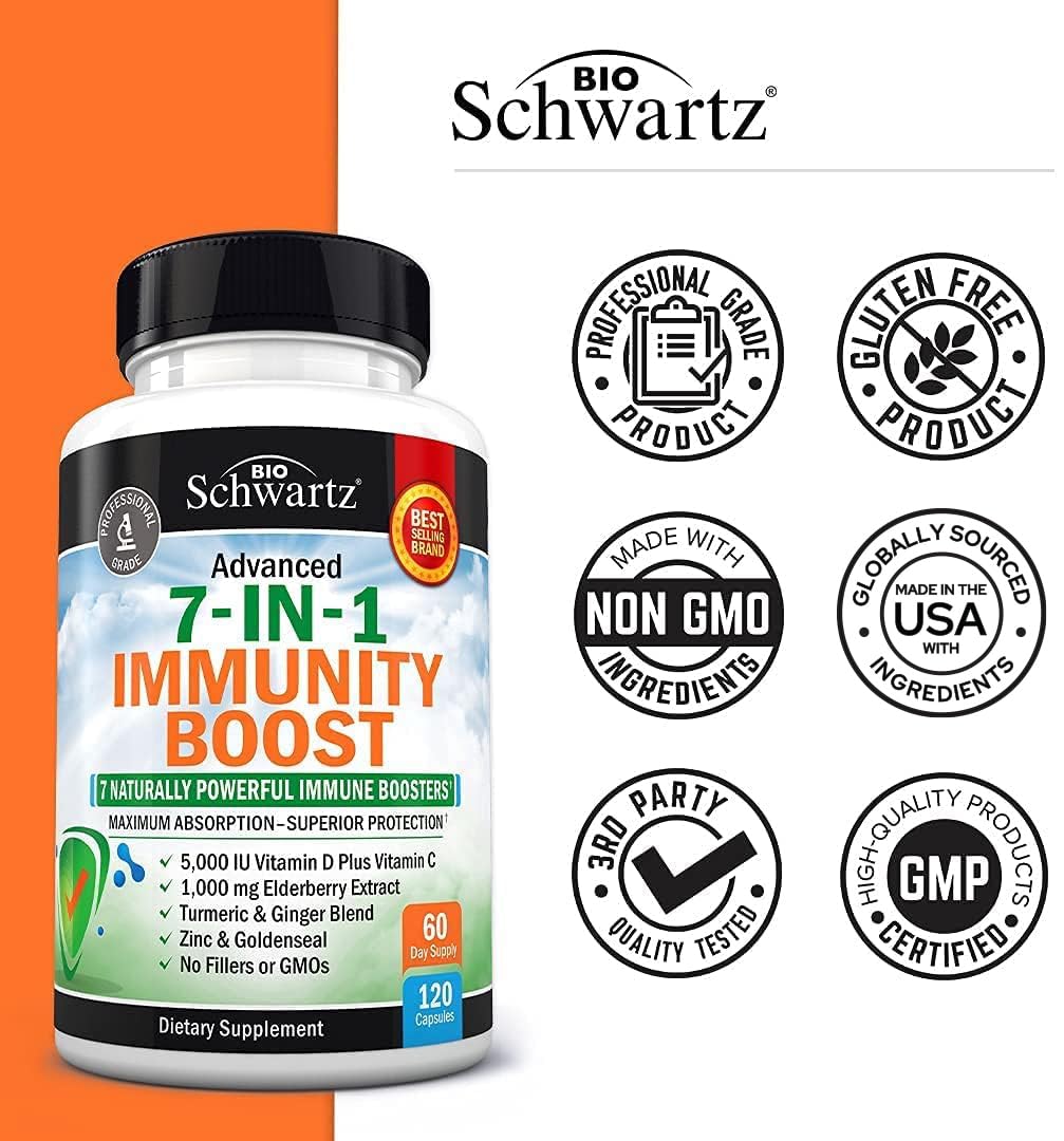 Foto 7 pulgar | Complemente Bioschwartz Immune Support Con Zinc Y Vitamina C D - Venta Internacional.
