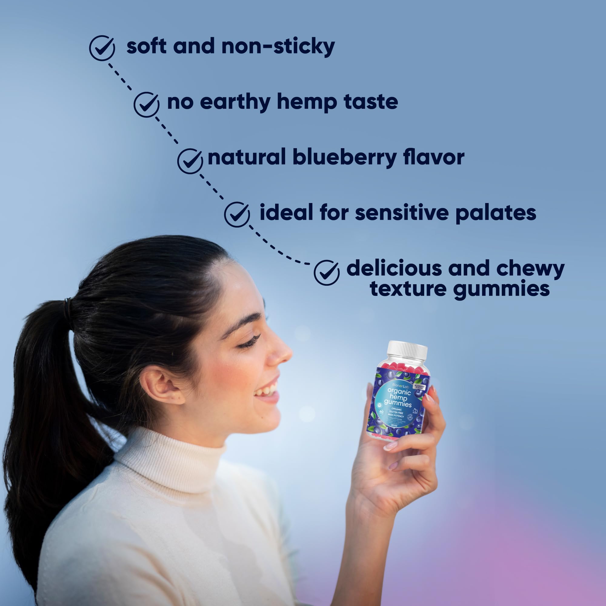 Foto 7 pulgar | Suplemento Bionerlab Premium Organic Gomies Para Hombres Y Mujeres Adultos - Venta Internacional.