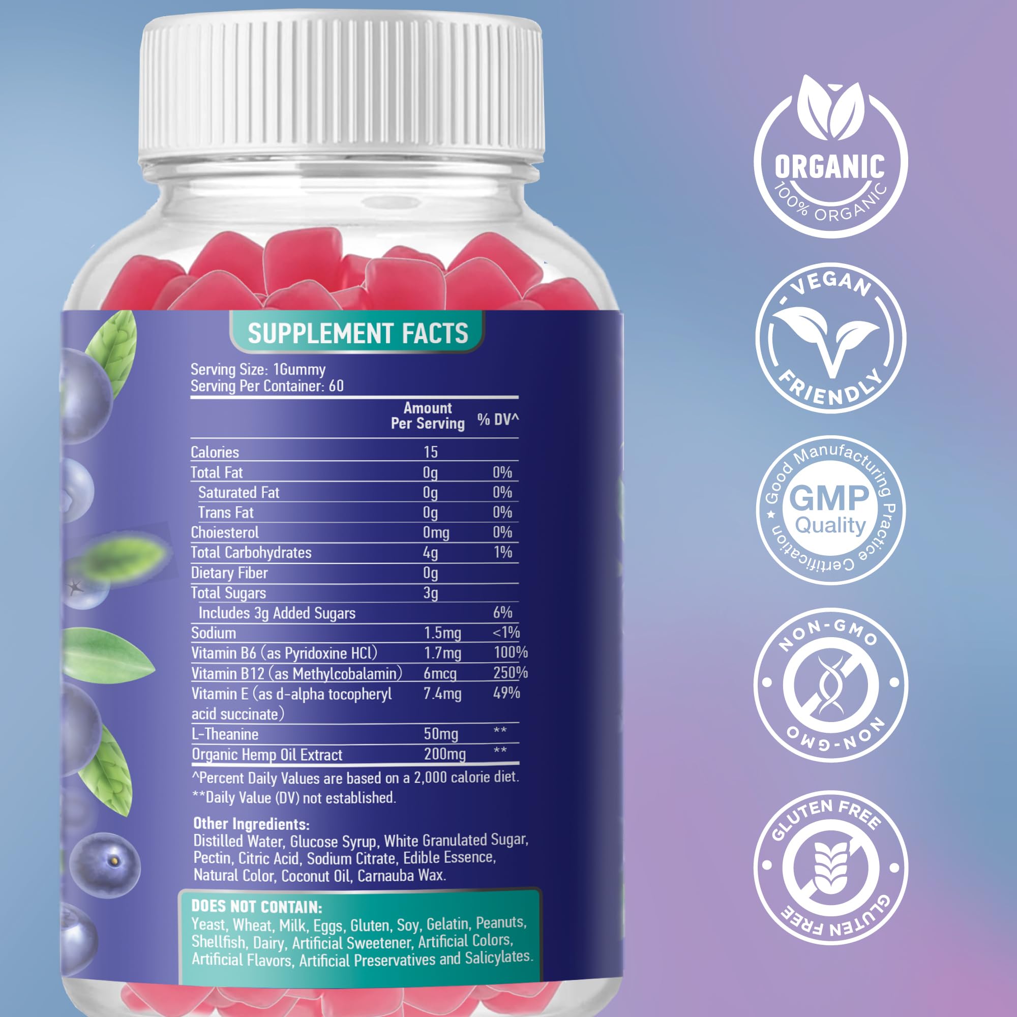 Foto 8 pulgar | Suplemento Bionerlab Premium Organic Gomies Para Hombres Y Mujeres Adultos - Venta Internacional.