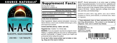 Foto 4 | Supplement Source Naturals N-a-g 250 Mg De N-acetil Glucosamina - Venta Internacional.