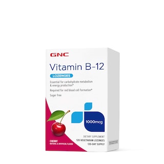 Foto 1 | Suplemento De Vitamina B-12 Gnc, 1000 Mcg, Cereza, 120 Pastillas - Venta Internacional.