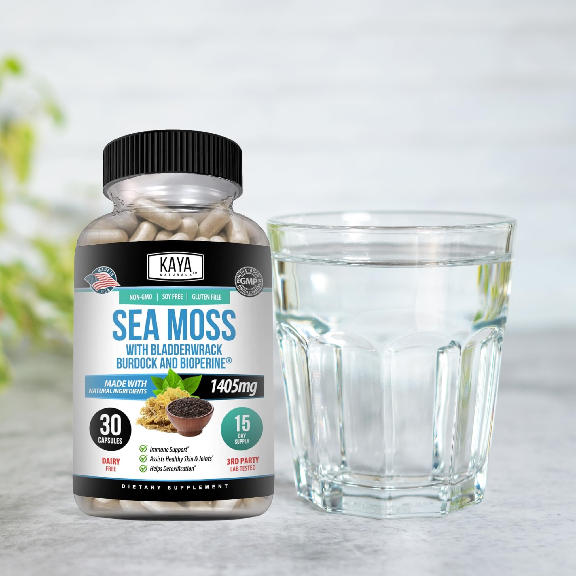 Foto 6 | Suplemento Kaya Naturals Sea Moss Mobility 30 Cápsulas - Venta Internacional.