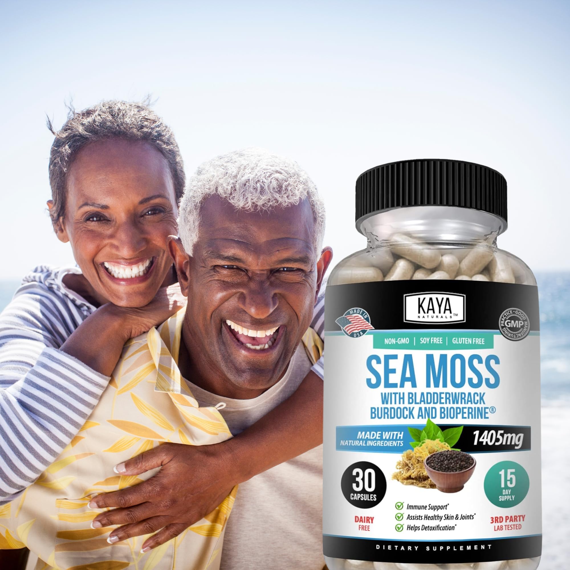 Foto 7 | Suplemento Kaya Naturals Sea Moss Mobility 30 Cápsulas - Venta Internacional.