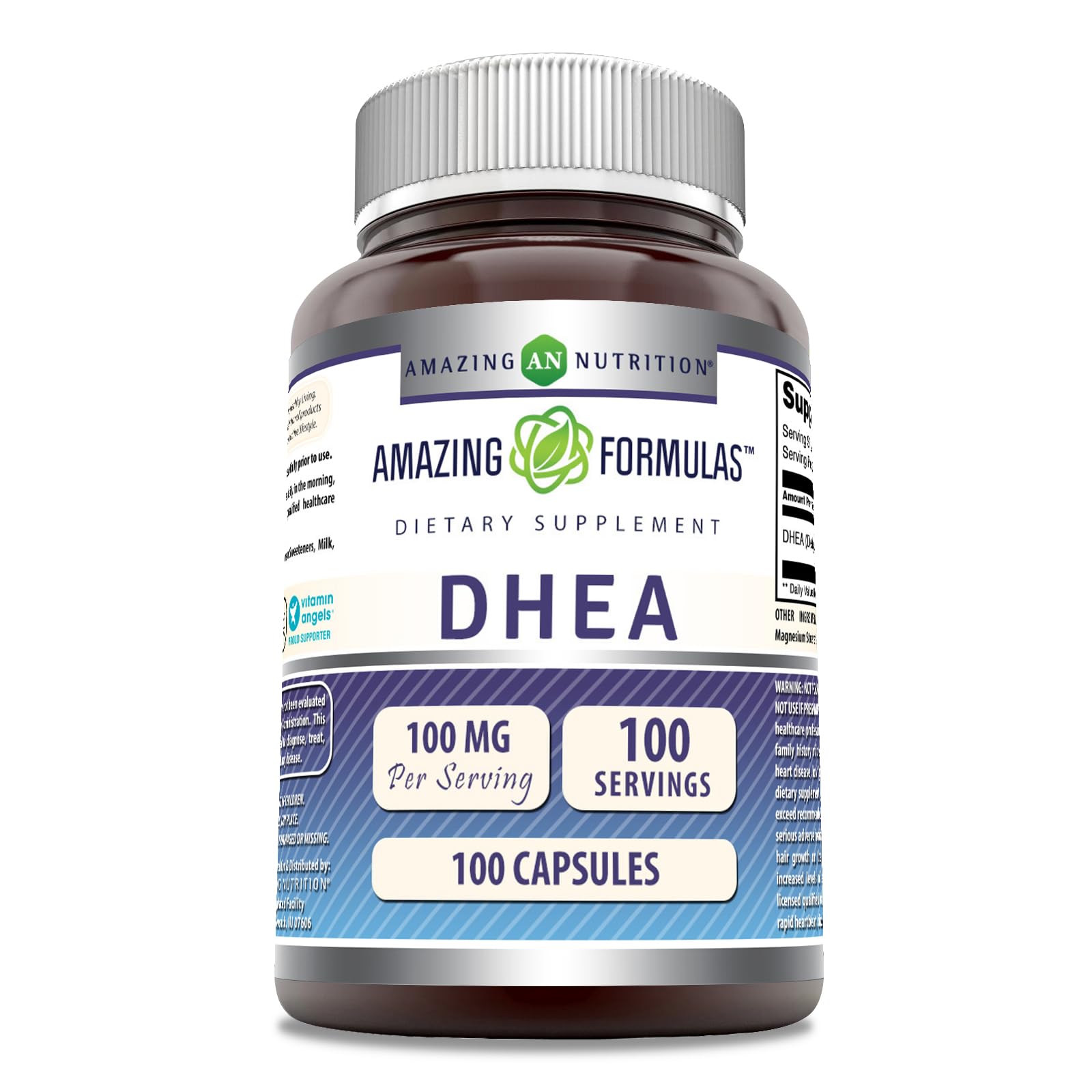 Foto 2 pulgar | Supplement Amazing Formulas Dhea, Cápsulas De 100 Mg, 100 Unidades - Venta Internacional.