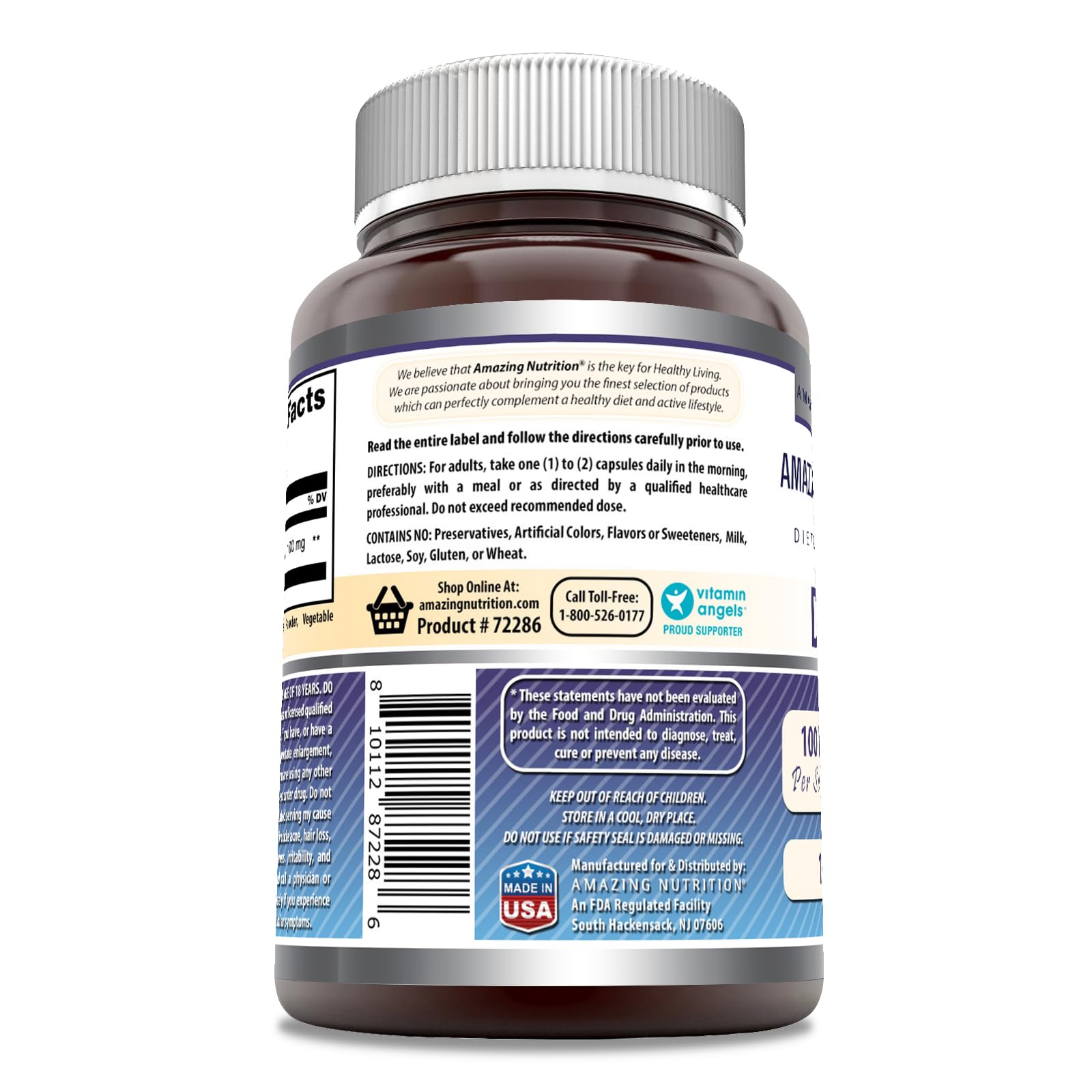 Foto 4 pulgar | Supplement Amazing Formulas Dhea, Cápsulas De 100 Mg, 100 Unidades - Venta Internacional.