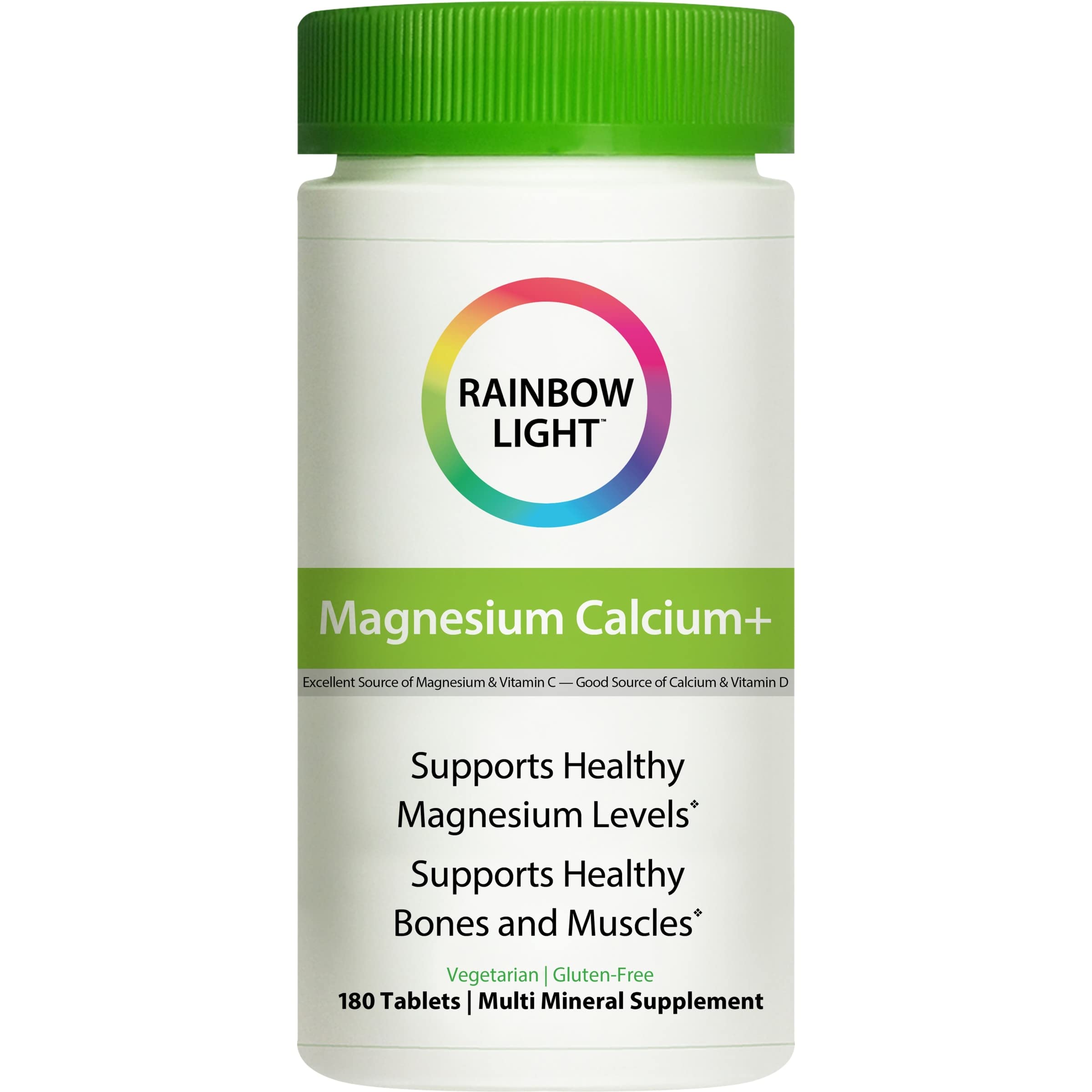 Foto 2 | Suplemento Rainbow Light Magnesio Calcio 180 Comprimidos - Venta Internacional.