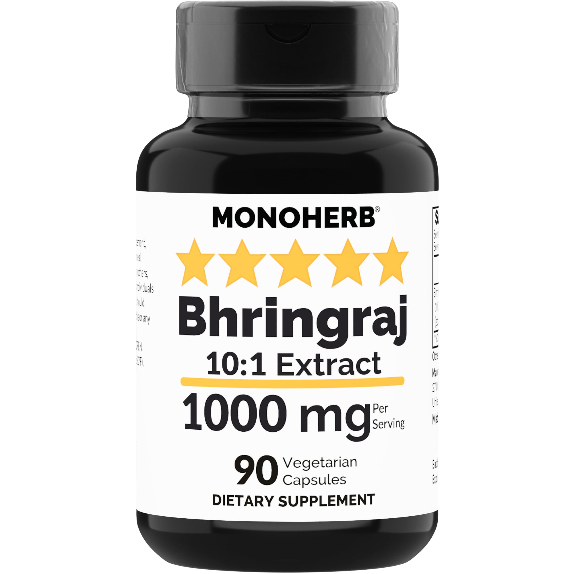 Foto 2 pulgar | Suplemento Monoherb Bhringraj Extract 1000 Mg 90 Cápsulas - Venta Internacional.