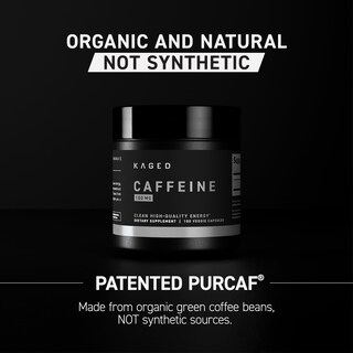 Foto 3 | Suplemento De Cafeína Kaged Purcaf 200 Mg 100 Píldoras Orgánicas - Venta Internacional.