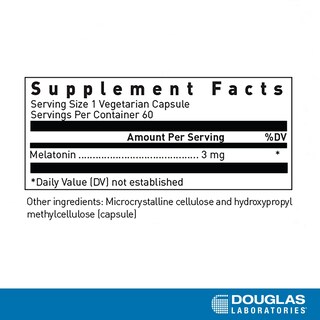 Foto 2 | Suplemento De Melatonina De Douglas Laboratories, 3 Mg, 60 Cápsulas - Venta Internacional.