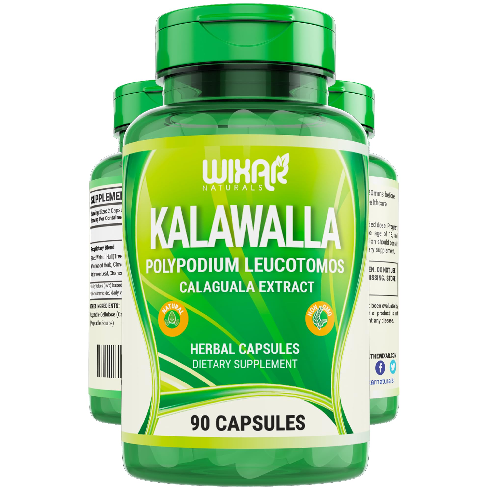 Foto 2 pulgar | Suplementos Wixar Naturals Kalawalla Capsules 90 Cápsulas - Venta Internacional.