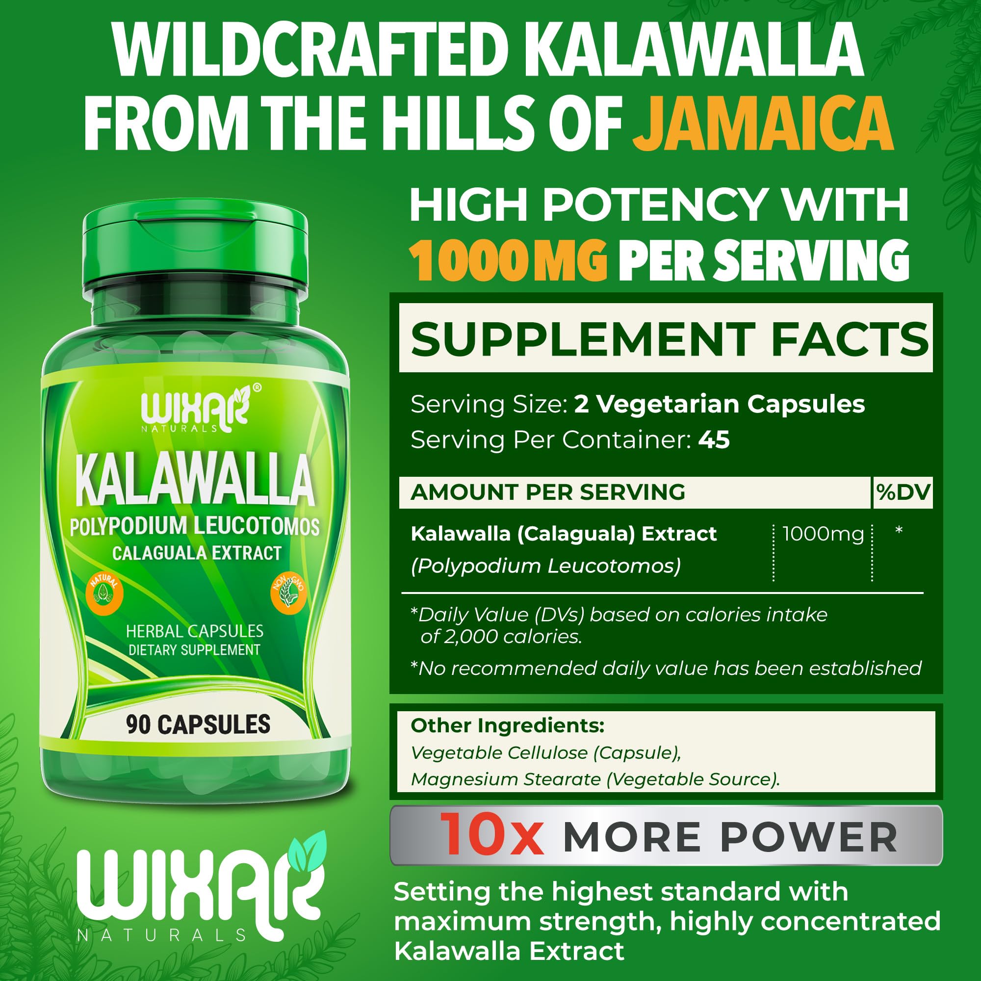 Foto 3 | Suplementos Wixar Naturals Kalawalla Capsules 90 Cápsulas - Venta Internacional.
