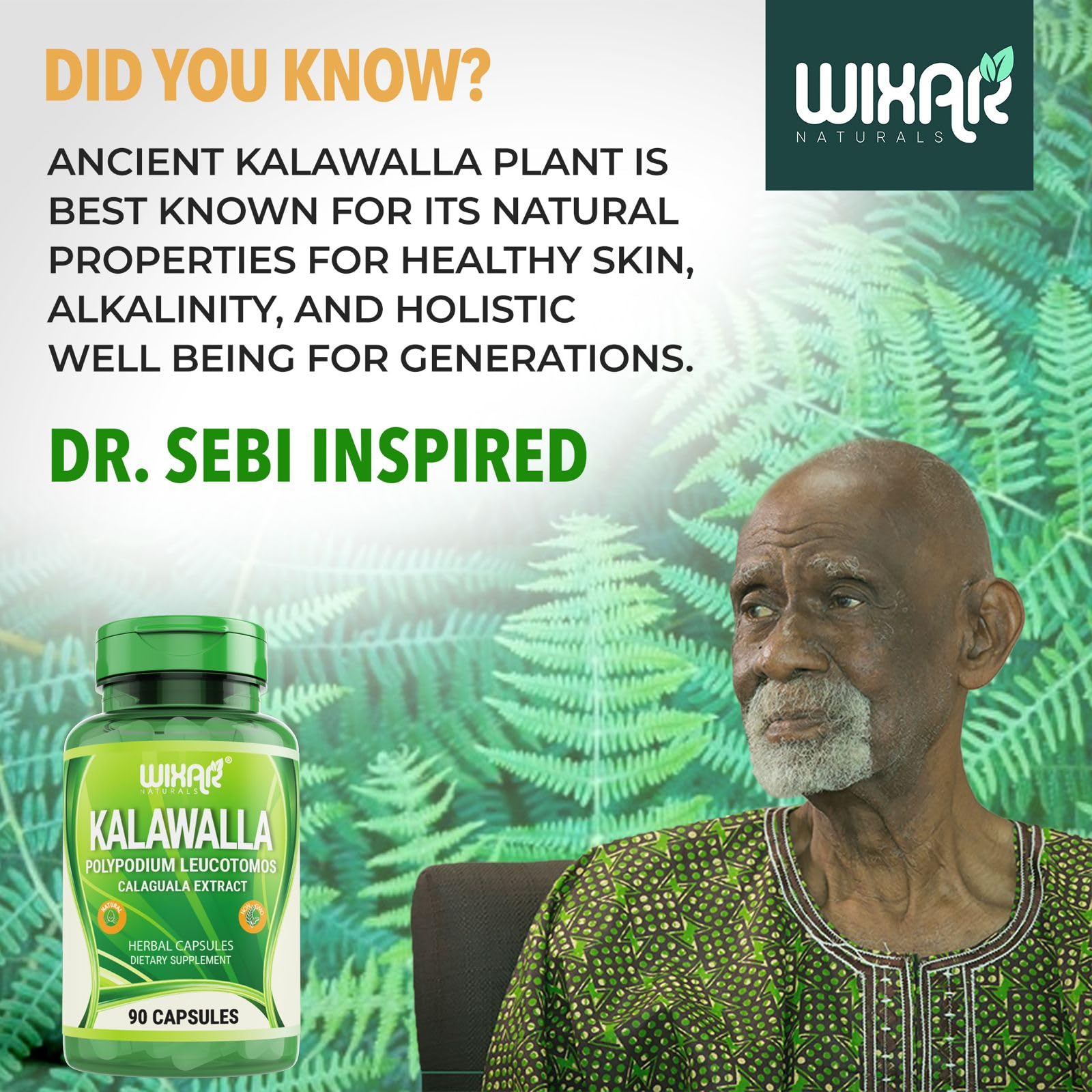 Foto 6 | Suplementos Wixar Naturals Kalawalla Capsules 90 Cápsulas - Venta Internacional.