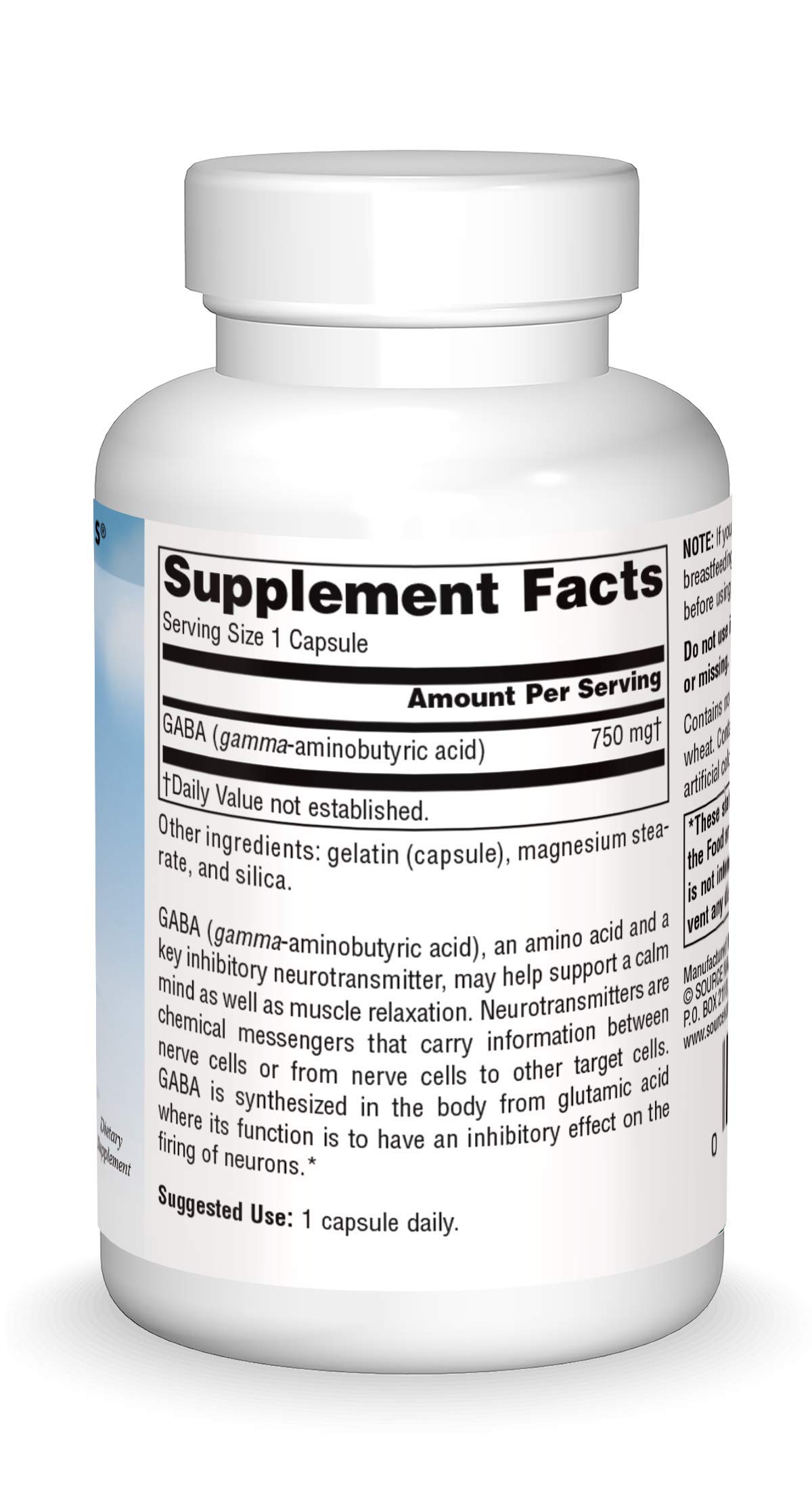 Foto 4 pulgar | Supplement Source Naturals Serene Science Gaba 750 Mg 45 Cápsulas - Venta Internacional.