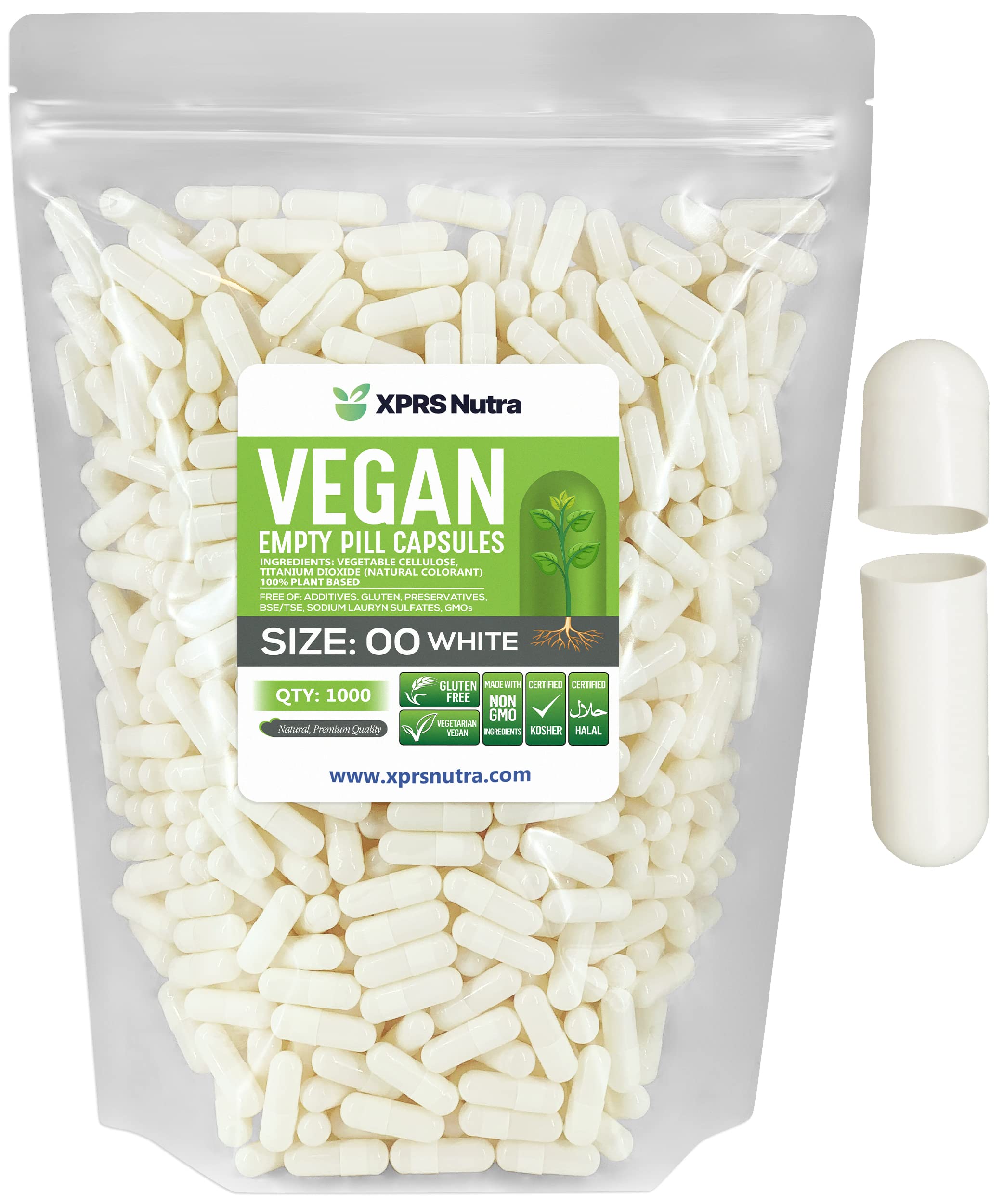 Foto 1 | Cápsulas Vacías Xprs Nutra, Tamaño 00, Cápsulas Veganas De 1000 Unidades - Venta Internacional.