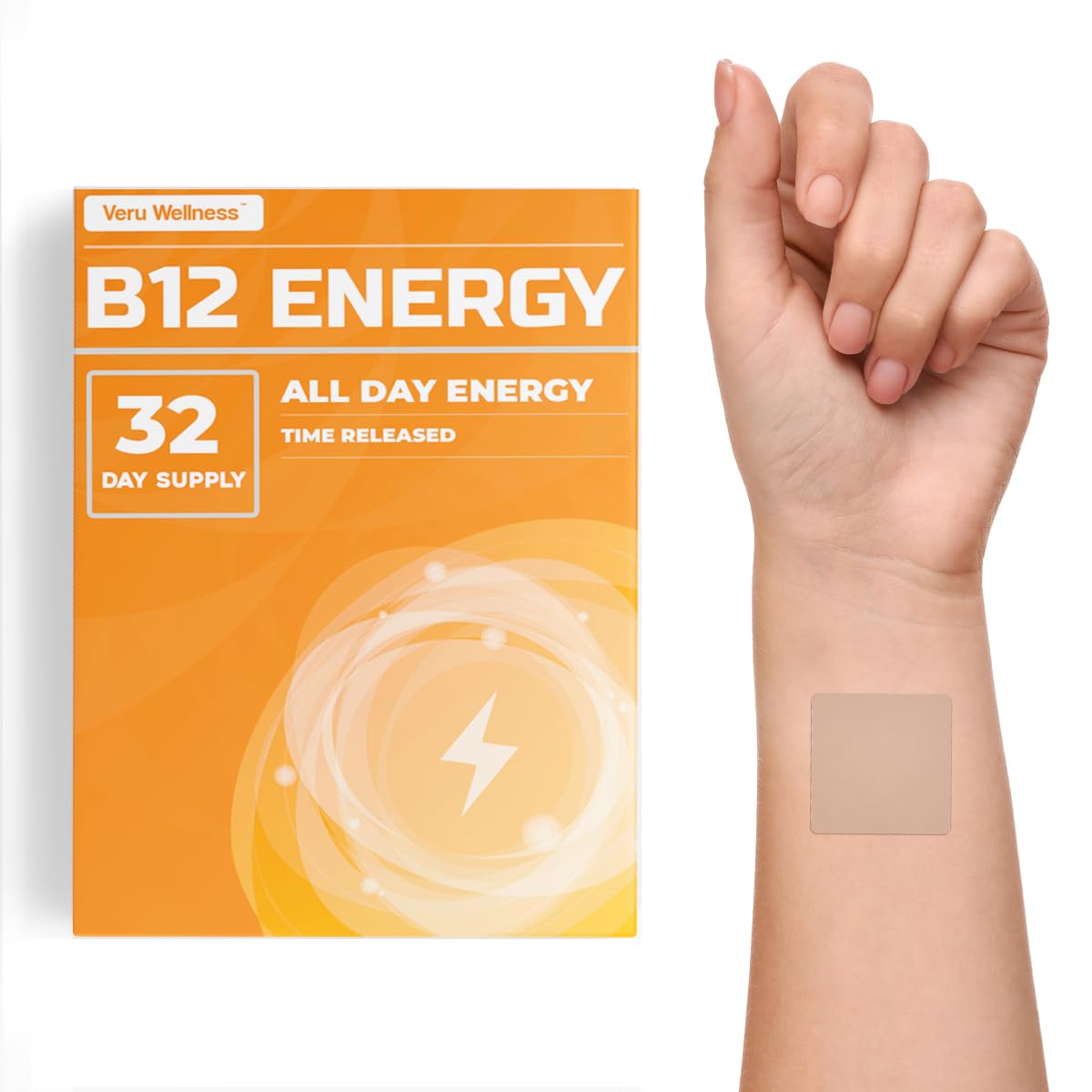 Foto 2 pulgar | Parches Energy Patch Veru Wellness B12 Energy, Focus 32 - Venta Internacional.