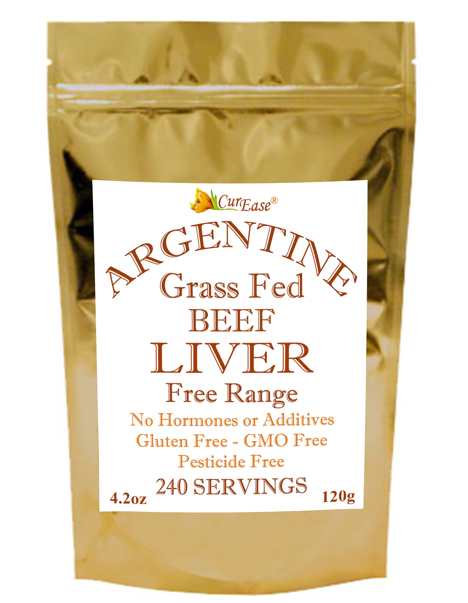 Foto 5 pulgar | Hígado De Res En Polvo Curease, Alimentado Con Pasto Argentino, 120 Ml - Venta Internacional.