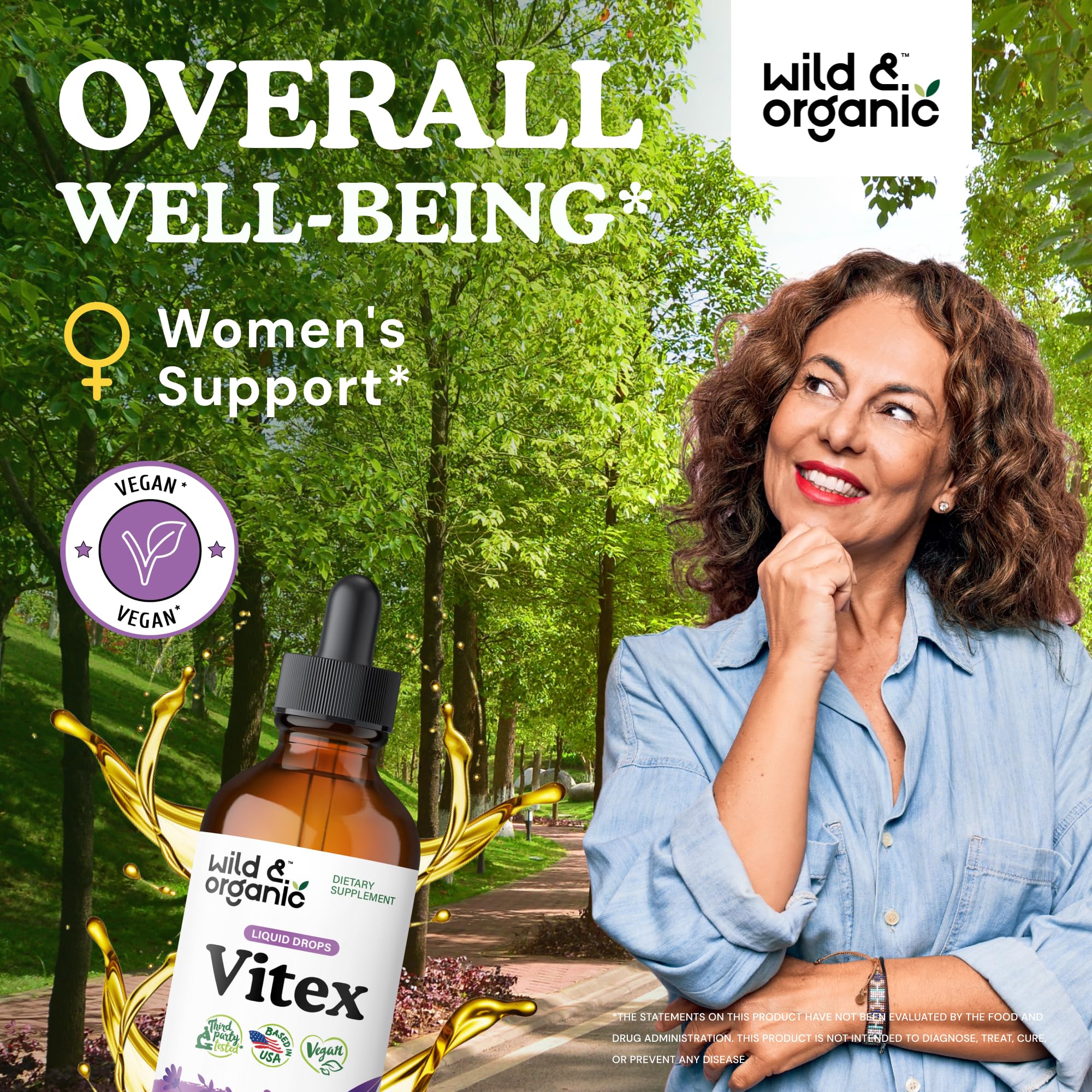 Foto 3 pulgar | Suplemento De Tintura De Sauzgatillo Vitex Silvestre Y Orgánica 120 Ml - Venta Internacional.