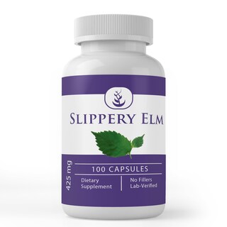 Foto 1 | Suplemento Herbal Con Ingredientes Puros Y Originales Slippery Elm 100 Cápsulas - Venta Internacional.