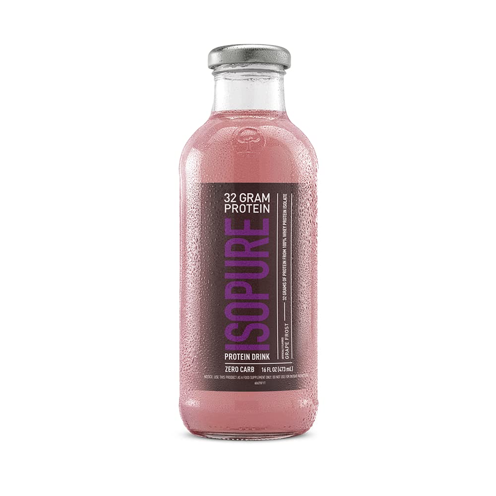Foto 2 pulgar | Bebida Proteica Isopure Zero Carb 32 G Protein Grape Frost 480 Ml - Venta Internacional.