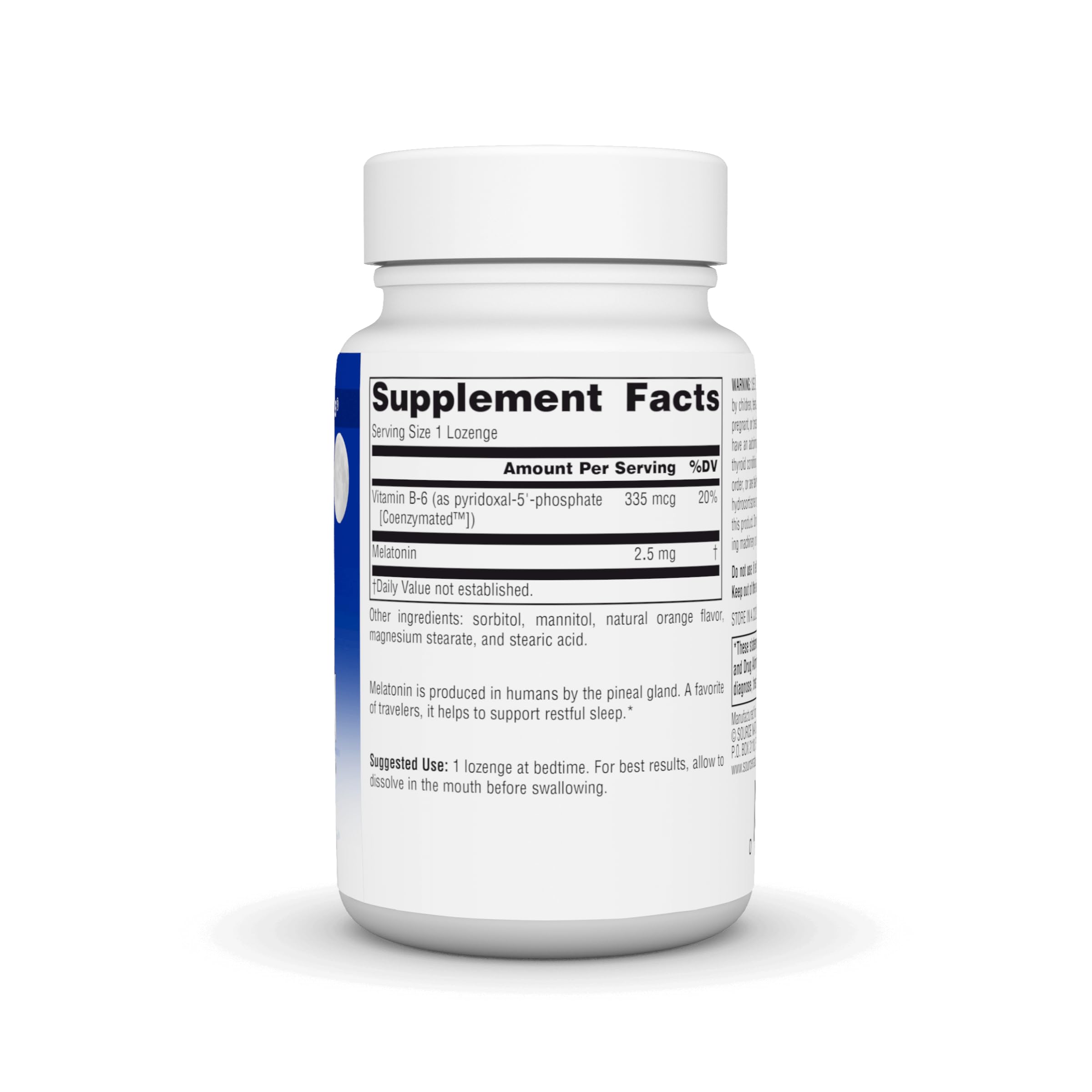 Foto 3 pulgar | Melatonina De Supplement Source Naturals 2,5 Mg 120 Pastillas - Venta Internacional.